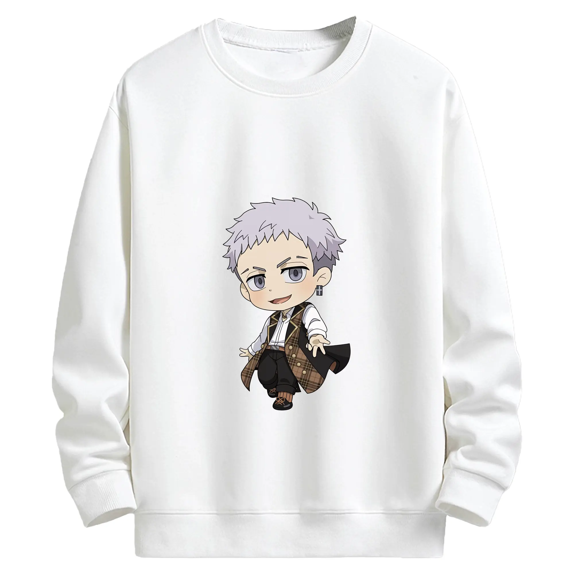 東京リベンジャーズ グッズ,三ツ谷隆 - キッズ クルーネックスウェットシャツ ・ フロントプリント ・ 綿80％ ポリエステル20％ ・ 快適 通学 スポーツ 日常使い お散歩用