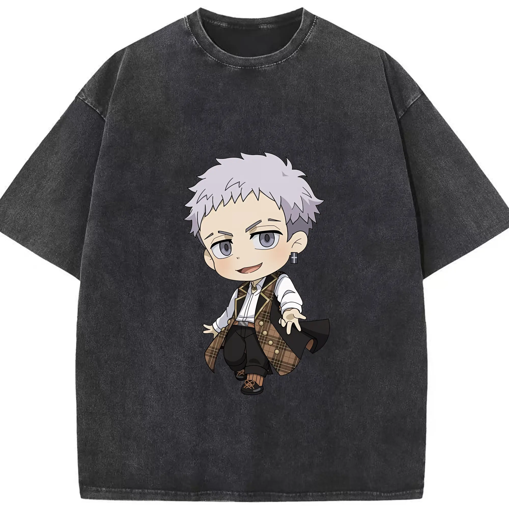 東京リベンジャーズ グッズ,三ツ谷隆 - 綿100％ ヴィンテージ風 半袖Tシャツ ・ フロントプリント ・ 柔らか肌触り ・ 通気性 快適 ・ スポーツ カジュアル 外出用