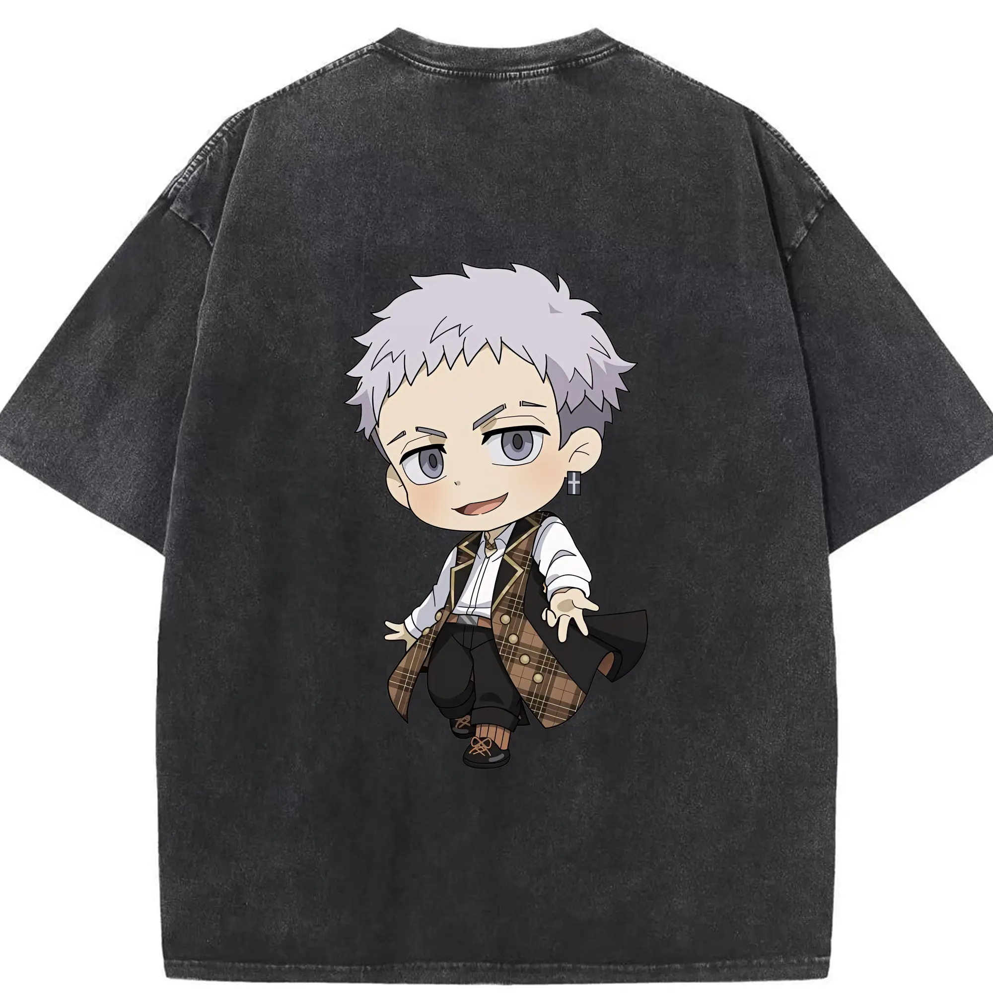 東京リベンジャーズ グッズ,三ツ谷隆 - 綿100％ ヴィンテージ風 半袖Tシャツ ・ 背面プリント ・ 柔らか肌触り ・ 通気性 快適 ・ スポーツ カジュアル 外出用