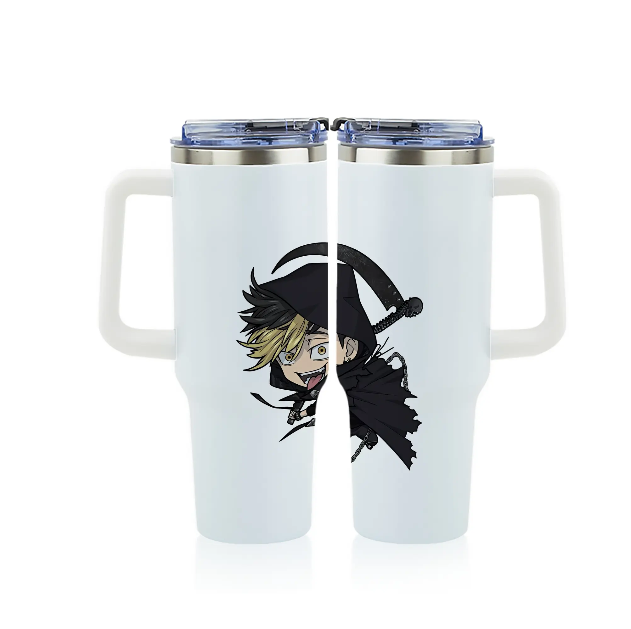 東京リベンジャーズ グッズ,半間修二 - 1200mL フルプリント車用タンブラー ・ 304ステンレス 内側 ・ 201ステンレス 外側 ・ 保温 保冷 ・ 通勤 ドライブ アウトドア用