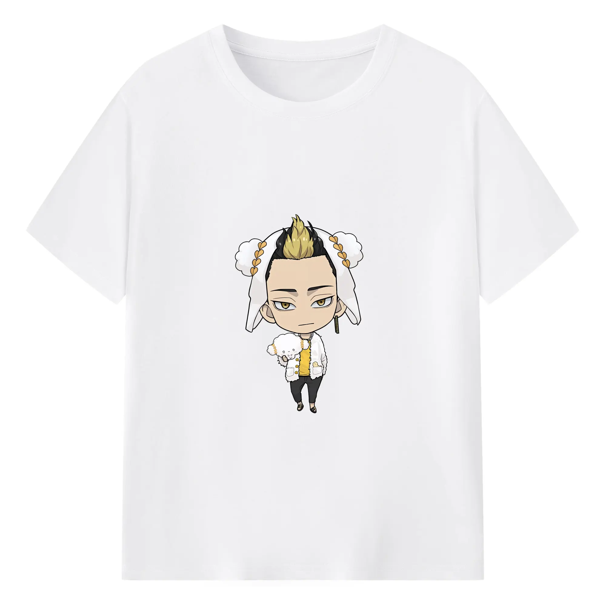 東京リベンジャーズ グッズ,半間修二 - 綿100％ 半袖Tシャツ ・ フロントプリント ・ 快適 通気性 ・ 日常使い 散歩 スポーツ用