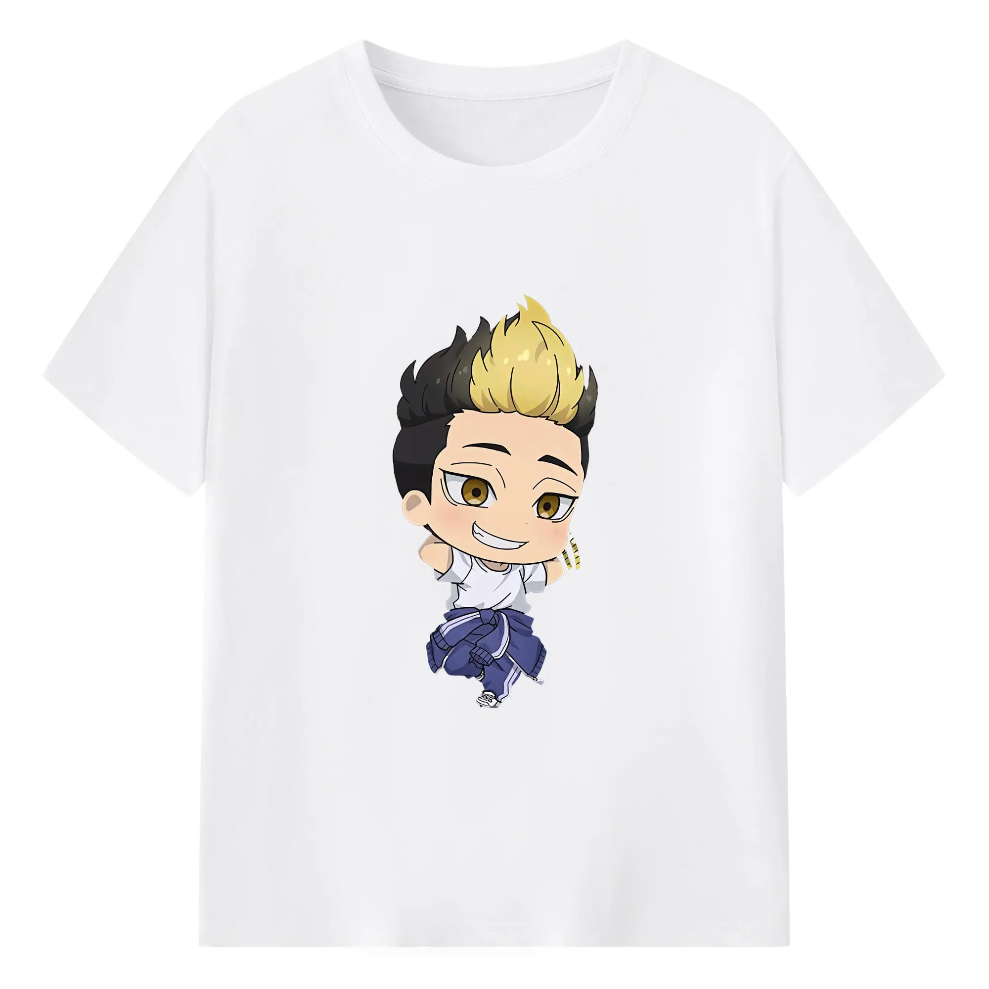 東京リベンジャーズ グッズ,半間修二 - 綿100％ 半袖Tシャツ ・ フロントプリント ・ 快適 通気性 ・ 日常使い 散歩 スポーツ用