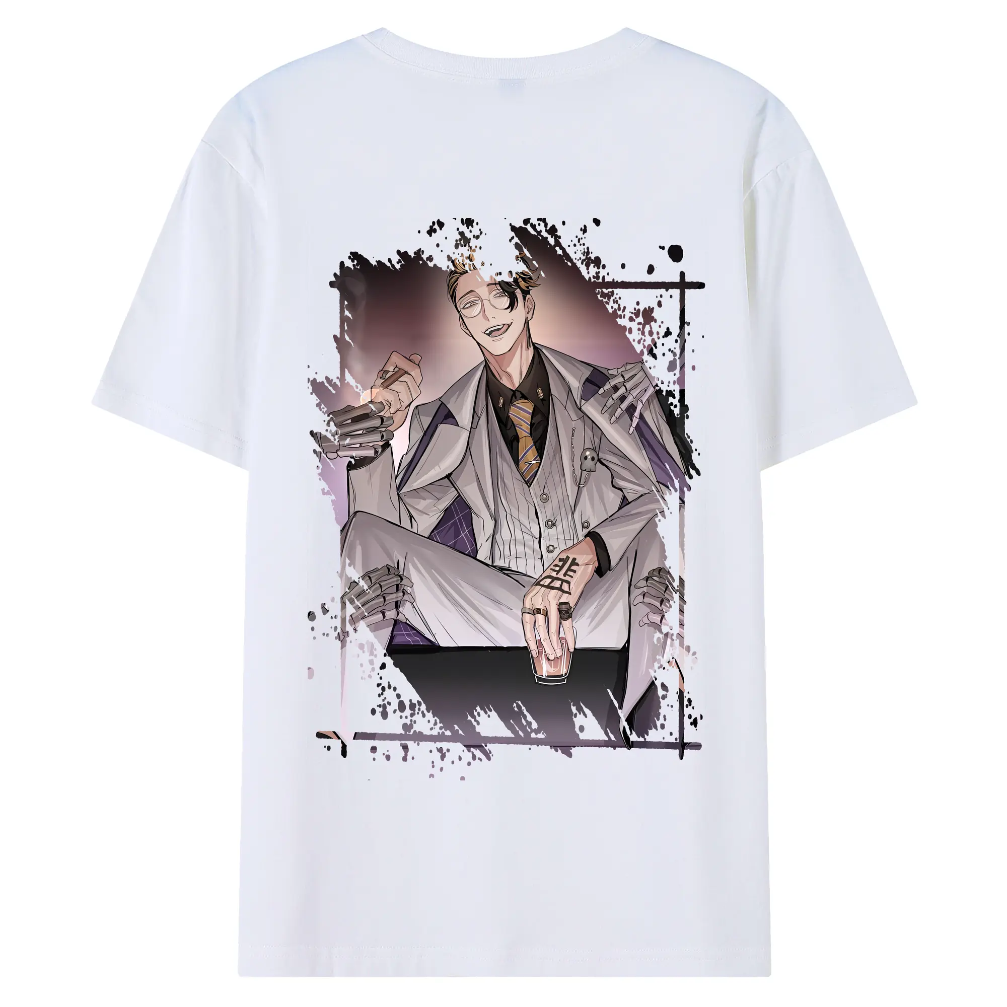 東京リベンジャーズ グッズ,半間修二 - 綿100％ 半袖Tシャツ ・ バックプリント ・ 快適 通気性 ・ 日常使い 散歩 スポーツ用