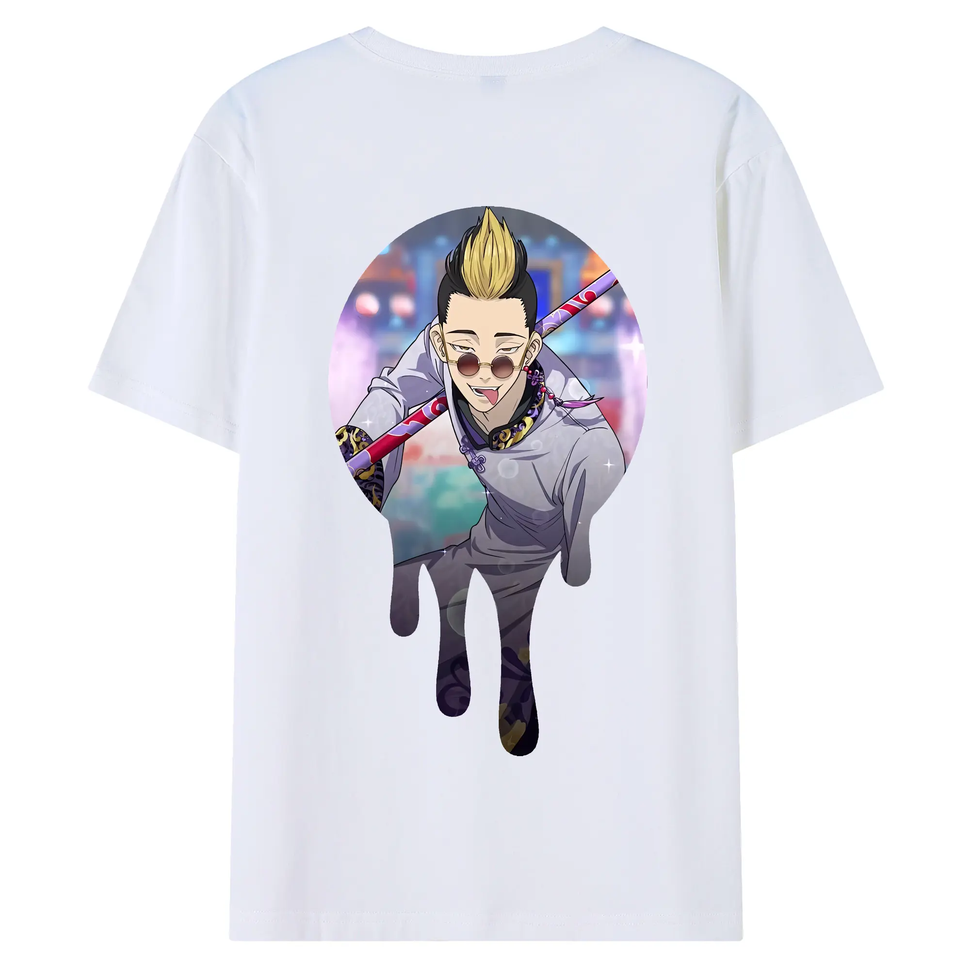 東京リベンジャーズ グッズ,半間修二 - 綿100％ 半袖Tシャツ ・ バックプリント ・ 快適 通気性 ・ 日常使い 散歩 スポーツ用