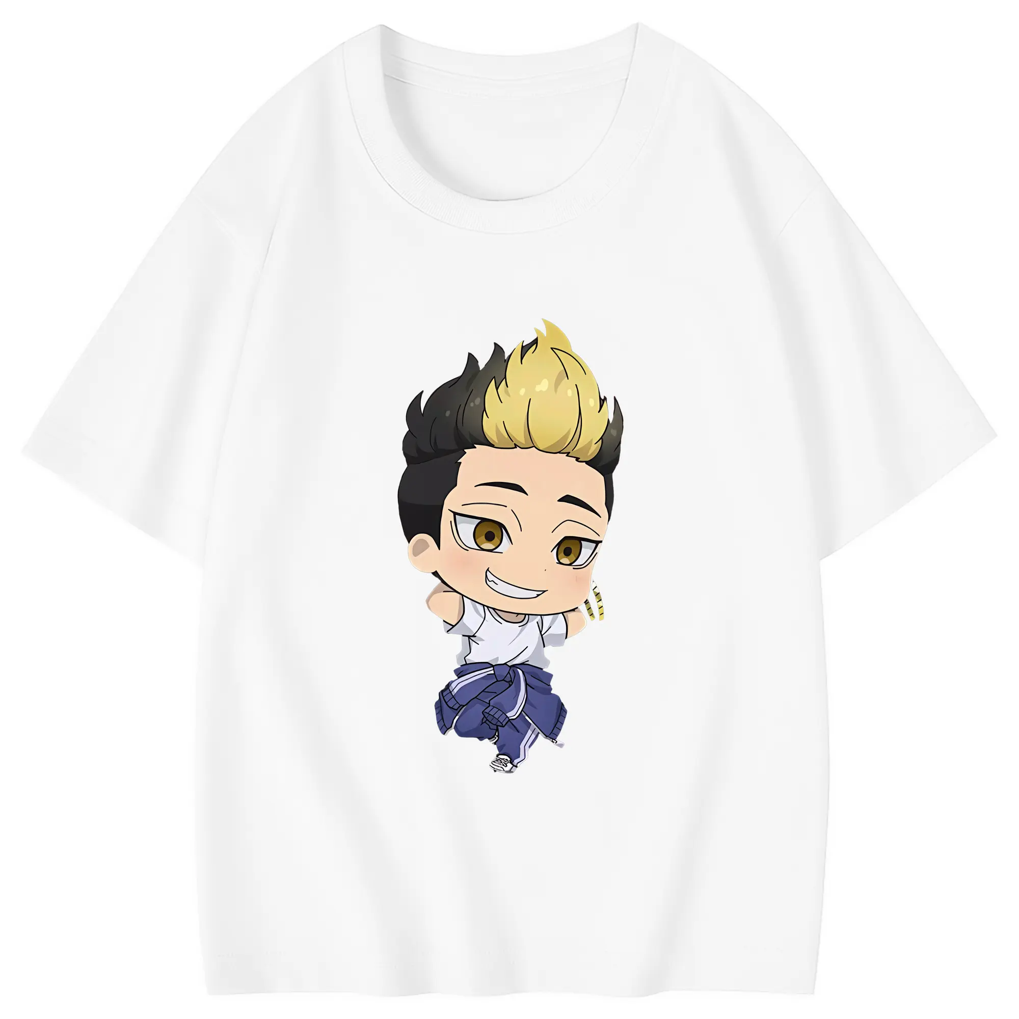 東京リベンジャーズ グッズ,半間修二 - 綿100％ キッズTシャツ ・ フロントプリント ・ 快適 通気性 ・ スポーツ カジュアル 散歩用