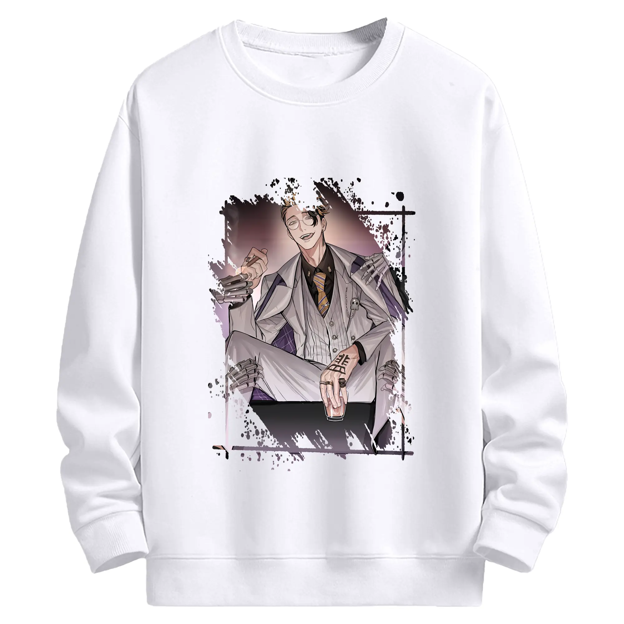 東京リベンジャーズ グッズ,半間修二 - 高品質 クルーネック スウェット ・ コットン59％ ポリエステル41％ ・ ユニセックス 長袖 トレーナー ・ カジュアル デイリー スポーツ 散歩用