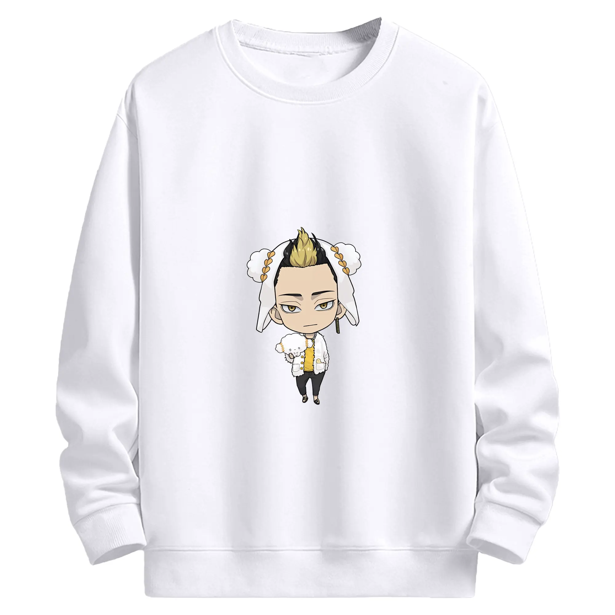 東京リベンジャーズ グッズ,半間修二 - 高品質 クルーネック スウェット ・ コットン59％ ポリエステル41％ ・ ユニセックス 長袖 トレーナー ・ カジュアル デイリー スポーツ 散歩用