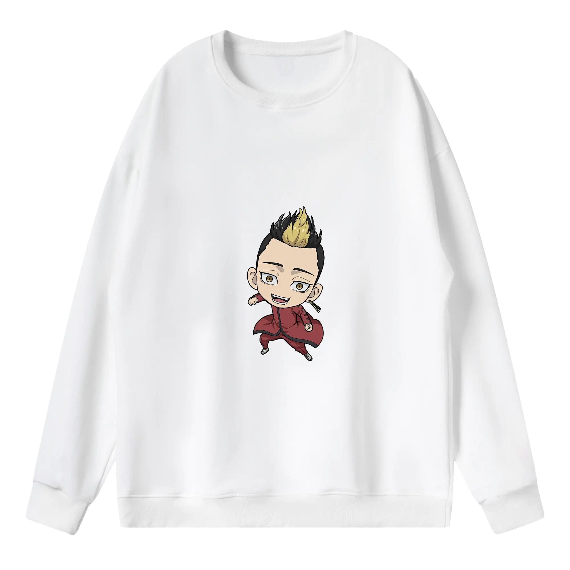 東京リベンジャーズ グッズ,半間修二 - 薄手 クルーネック スウェット 裏毛260g · ポリエステル 春秋向け カジュアル 男女兼用 · トレーナー デイリー スポーツ 散歩に最適