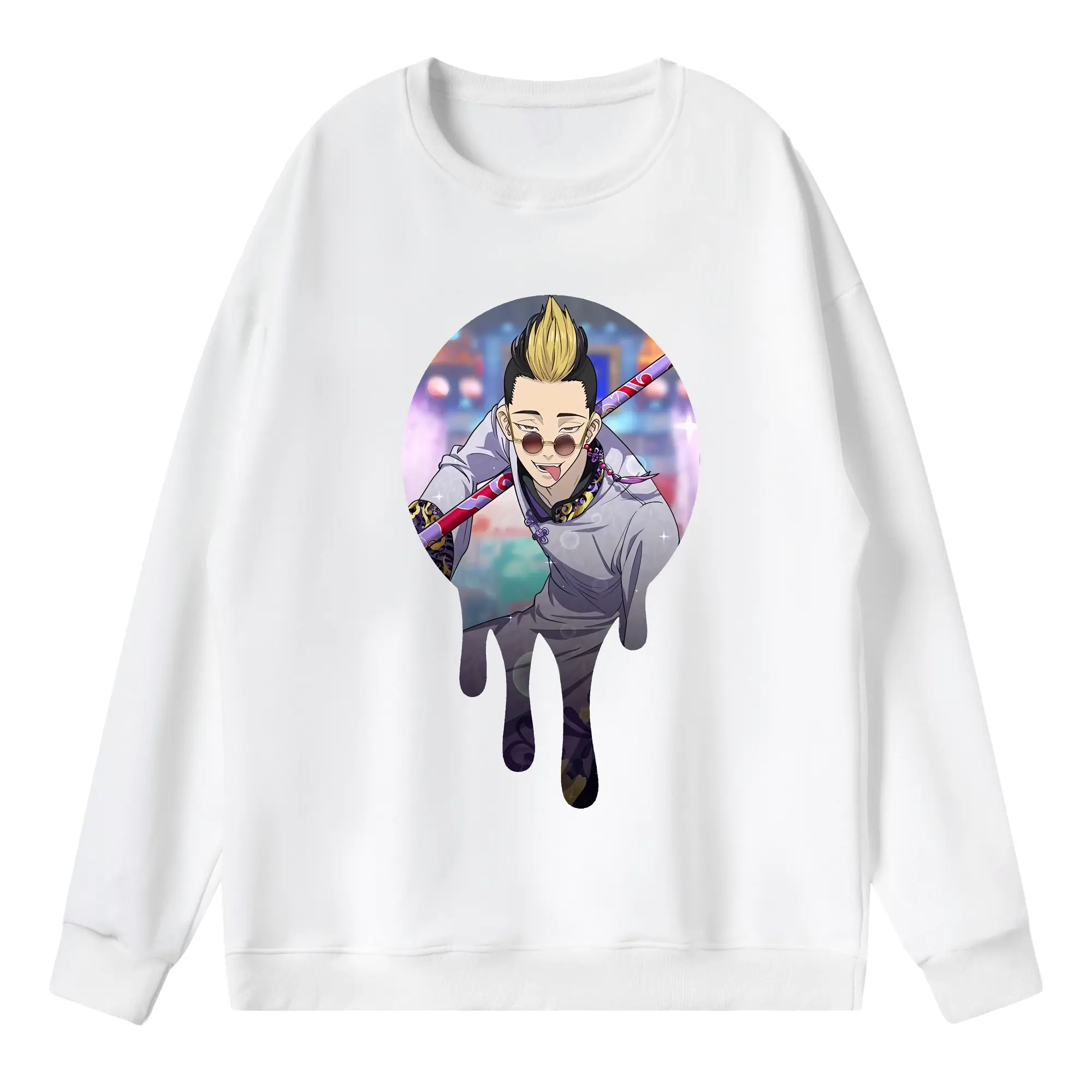 東京リベンジャーズ グッズ,半間修二 - 薄手 クルーネック スウェット 裏毛260g · ポリエステル 春秋向け カジュアル 男女兼用 · トレーナー デイリー スポーツ 散歩に最適