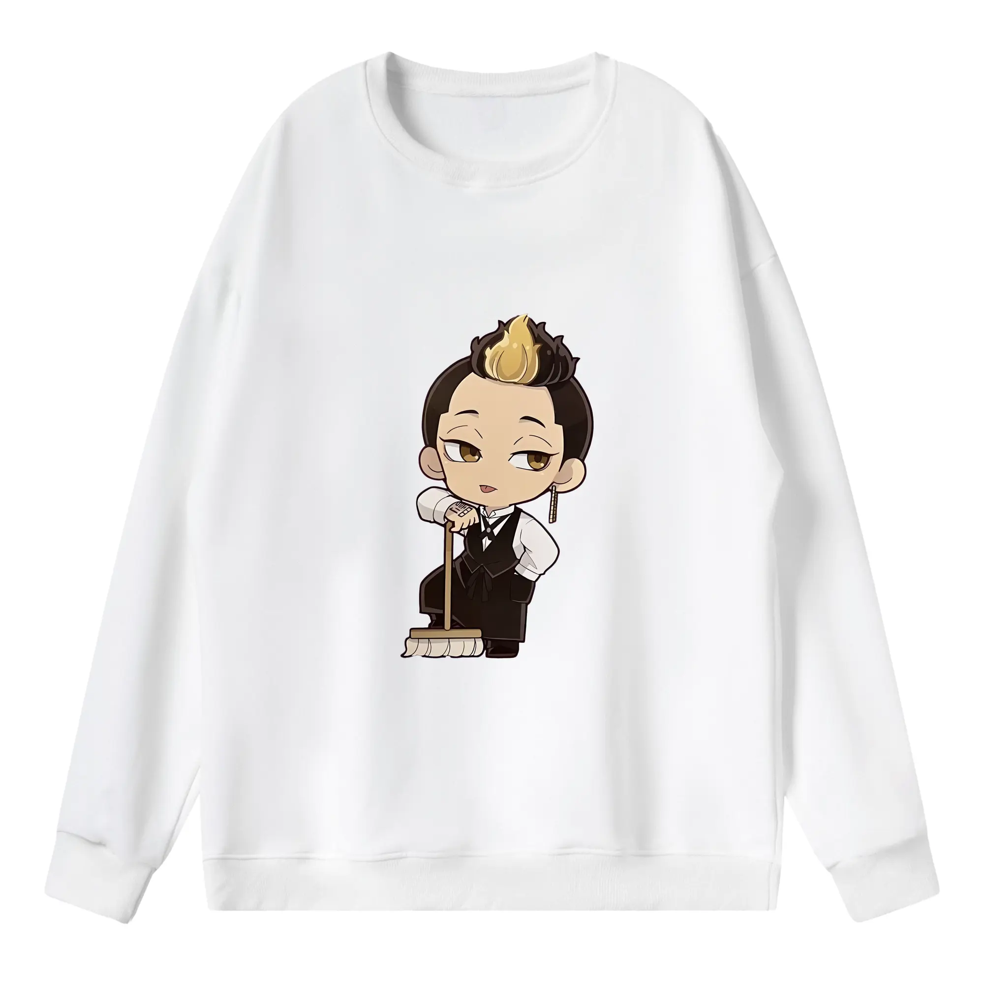 東京リベンジャーズ グッズ,半間修二 - 薄手 クルーネック スウェット 裏毛260g · ポリエステル 春秋向け カジュアル 男女兼用 · トレーナー デイリー スポーツ 散歩に最適