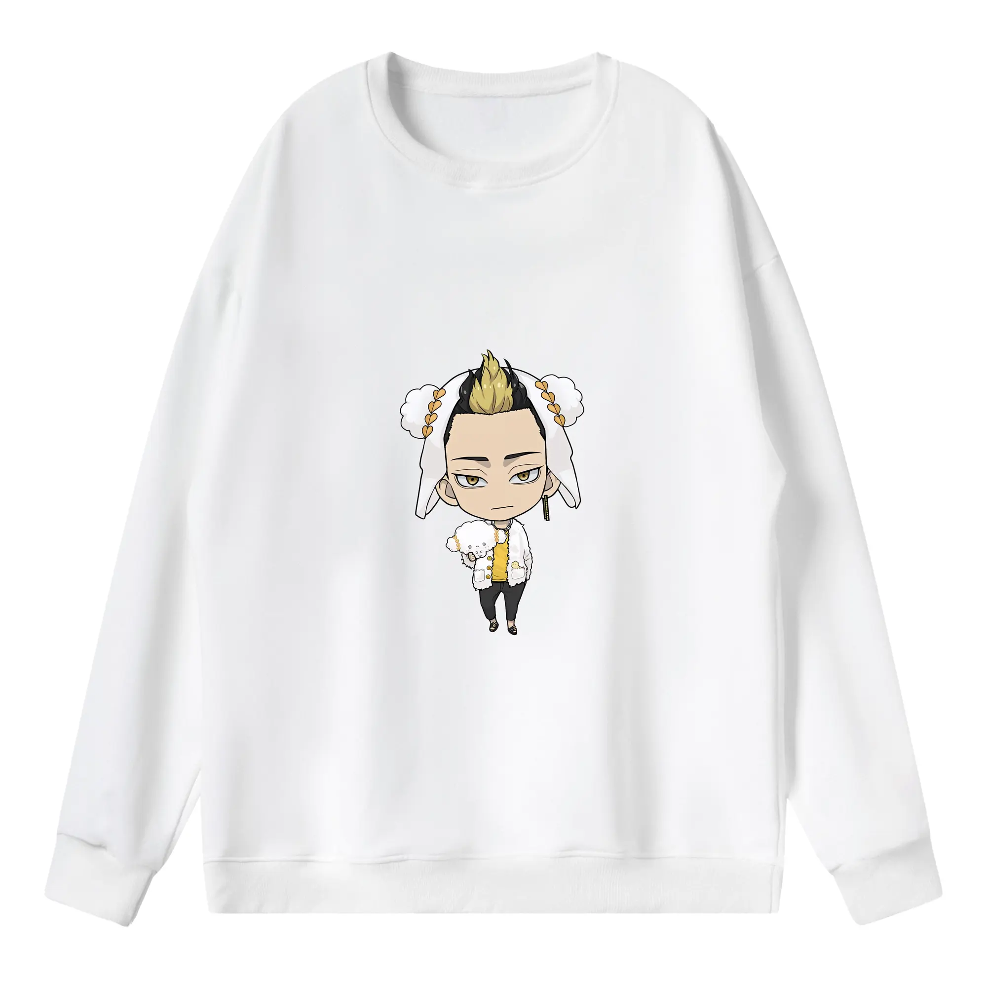 東京リベンジャーズ グッズ,半間修二 - 薄手 クルーネック スウェット 裏毛260g · ポリエステル 春秋向け カジュアル 男女兼用 · トレーナー デイリー スポーツ 散歩に最適