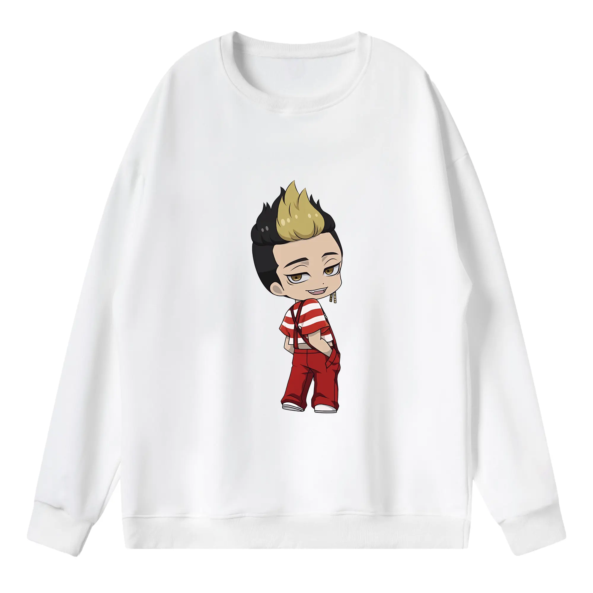 東京リベンジャーズ グッズ,半間修二 - 薄手 クルーネック スウェット 裏毛260g · ポリエステル 春秋向け カジュアル 男女兼用 · トレーナー デイリー スポーツ 散歩に最適