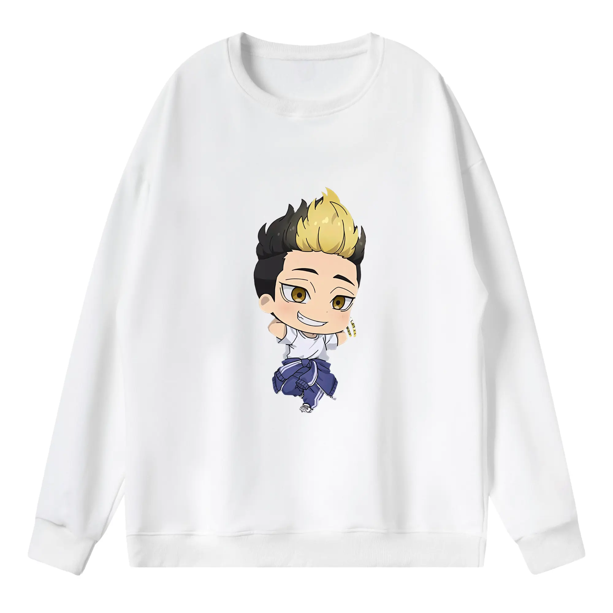 東京リベンジャーズ グッズ,半間修二 - 薄手 クルーネック スウェット 裏毛260g · ポリエステル 春秋向け カジュアル 男女兼用 · トレーナー デイリー スポーツ 散歩に最適