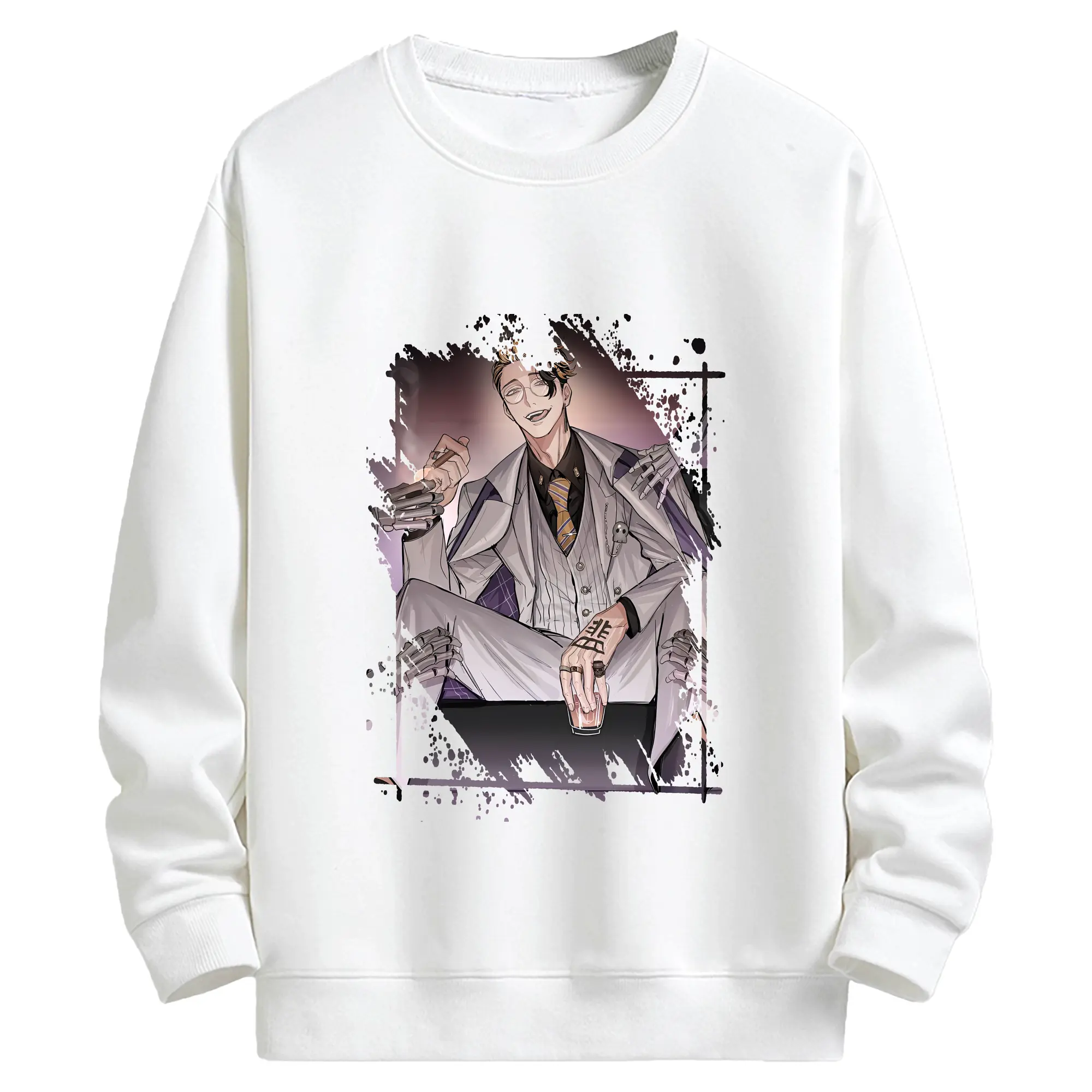 東京リベンジャーズ グッズ,半間修二 - キッズ クルーネックスウェットシャツ ・ フロントプリント ・ 綿80％ ポリエステル20％ ・ 快適 通学 スポーツ 日常使い お散歩用