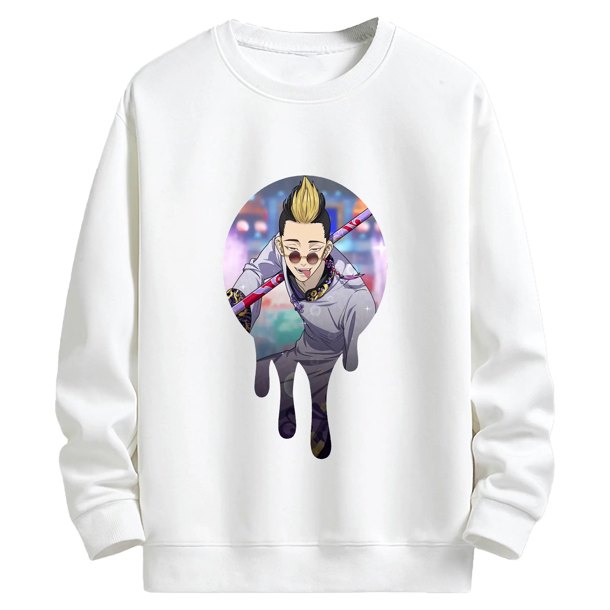 東京リベンジャーズ グッズ,半間修二 - キッズ クルーネックスウェットシャツ ・ フロントプリント ・ 綿80％ ポリエステル20％ ・ 快適 通学 スポーツ 日常使い お散歩用