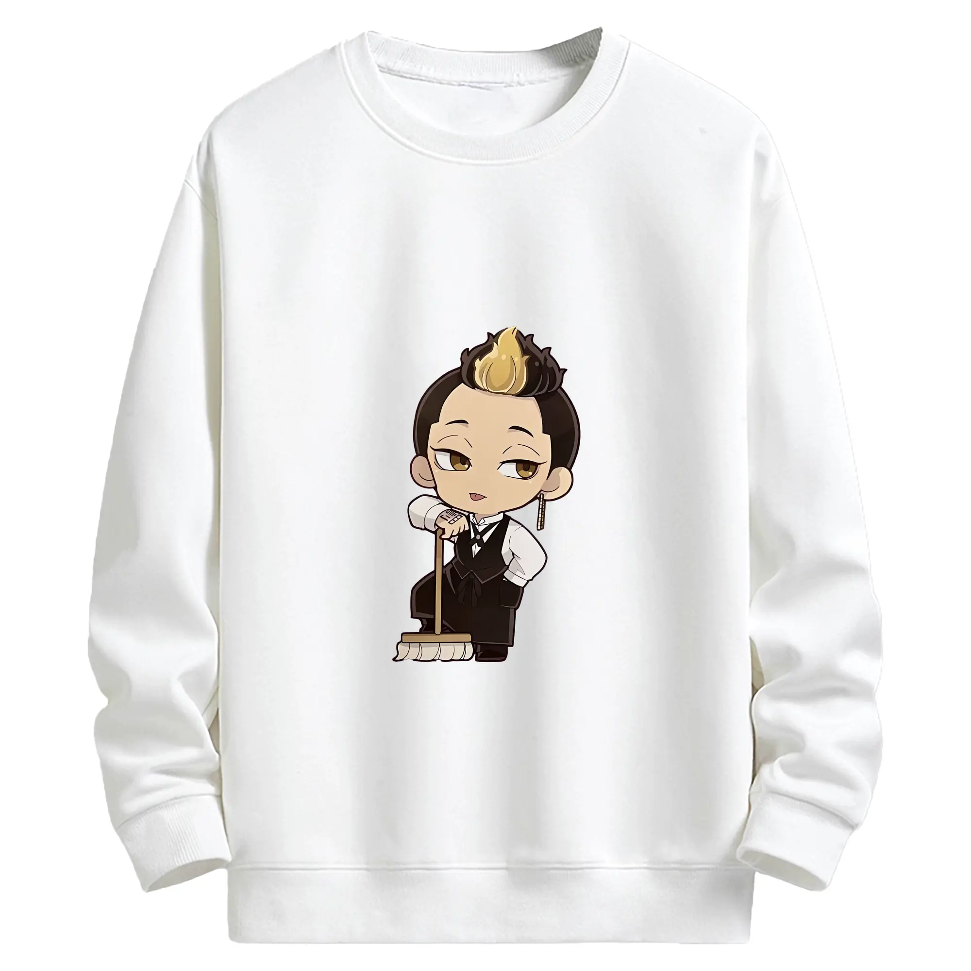 東京リベンジャーズ グッズ,半間修二 - キッズ クルーネックスウェットシャツ ・ フロントプリント ・ 綿80％ ポリエステル20％ ・ 快適 通学 スポーツ 日常使い お散歩用