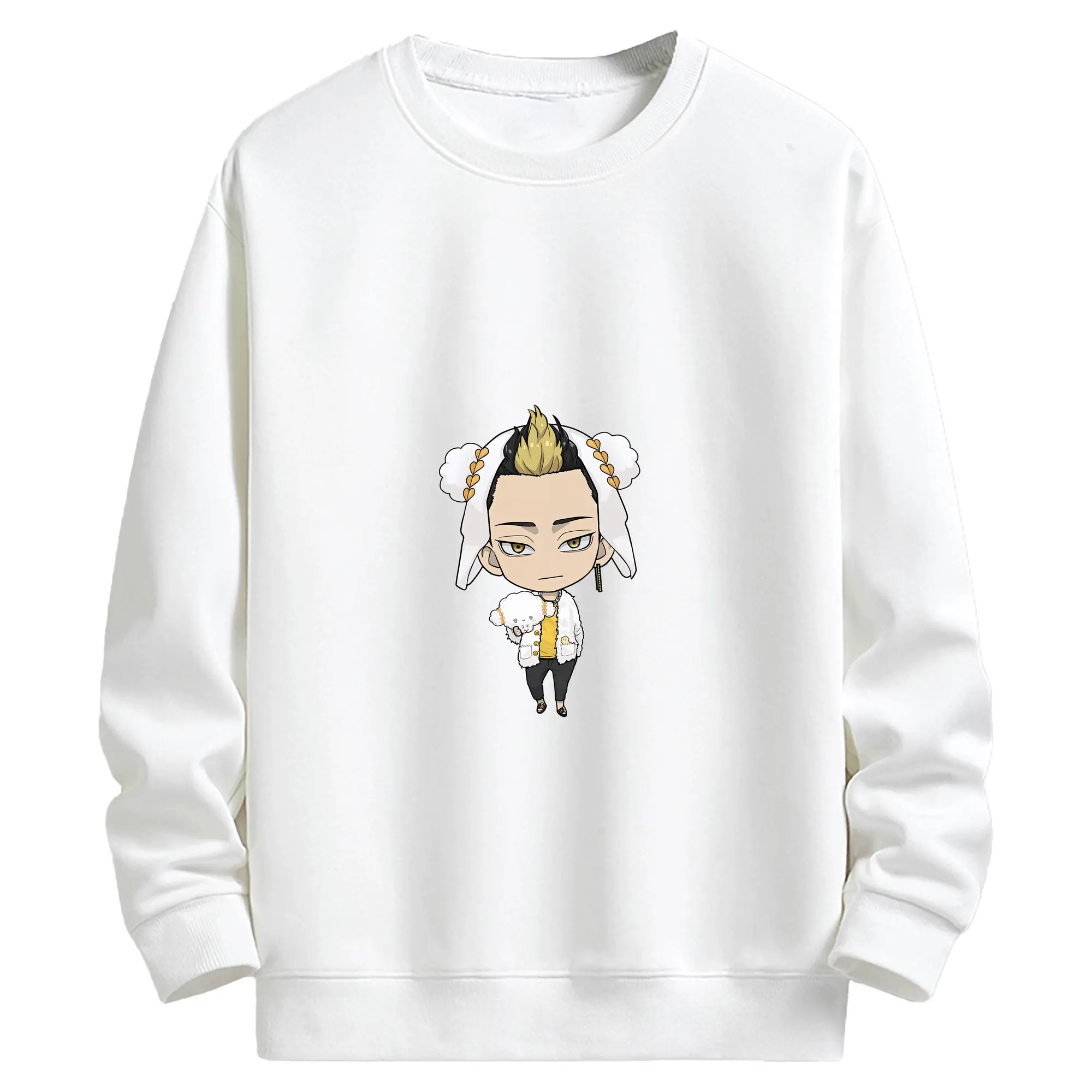 東京リベンジャーズ グッズ,半間修二 - キッズ クルーネックスウェットシャツ ・ フロントプリント ・ 綿80％ ポリエステル20％ ・ 快適 通学 スポーツ 日常使い お散歩用