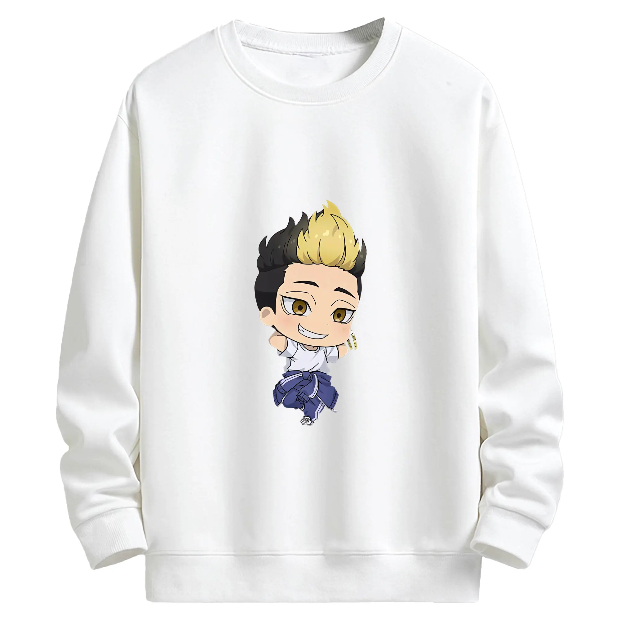 東京リベンジャーズ グッズ,半間修二 - キッズ クルーネックスウェットシャツ ・ フロントプリント ・ 綿80％ ポリエステル20％ ・ 快適 通学 スポーツ 日常使い お散歩用