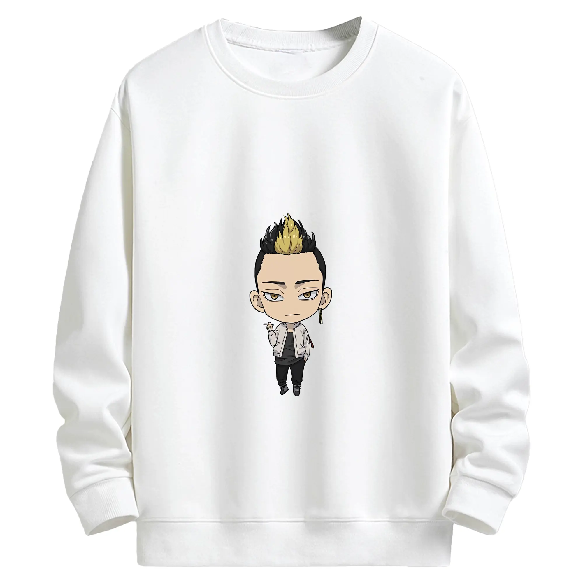 東京リベンジャーズ グッズ,半間修二 - キッズ クルーネックスウェットシャツ ・ フロントプリント ・ 綿80％ ポリエステル20％ ・ 快適 通学 スポーツ 日常使い お散歩用