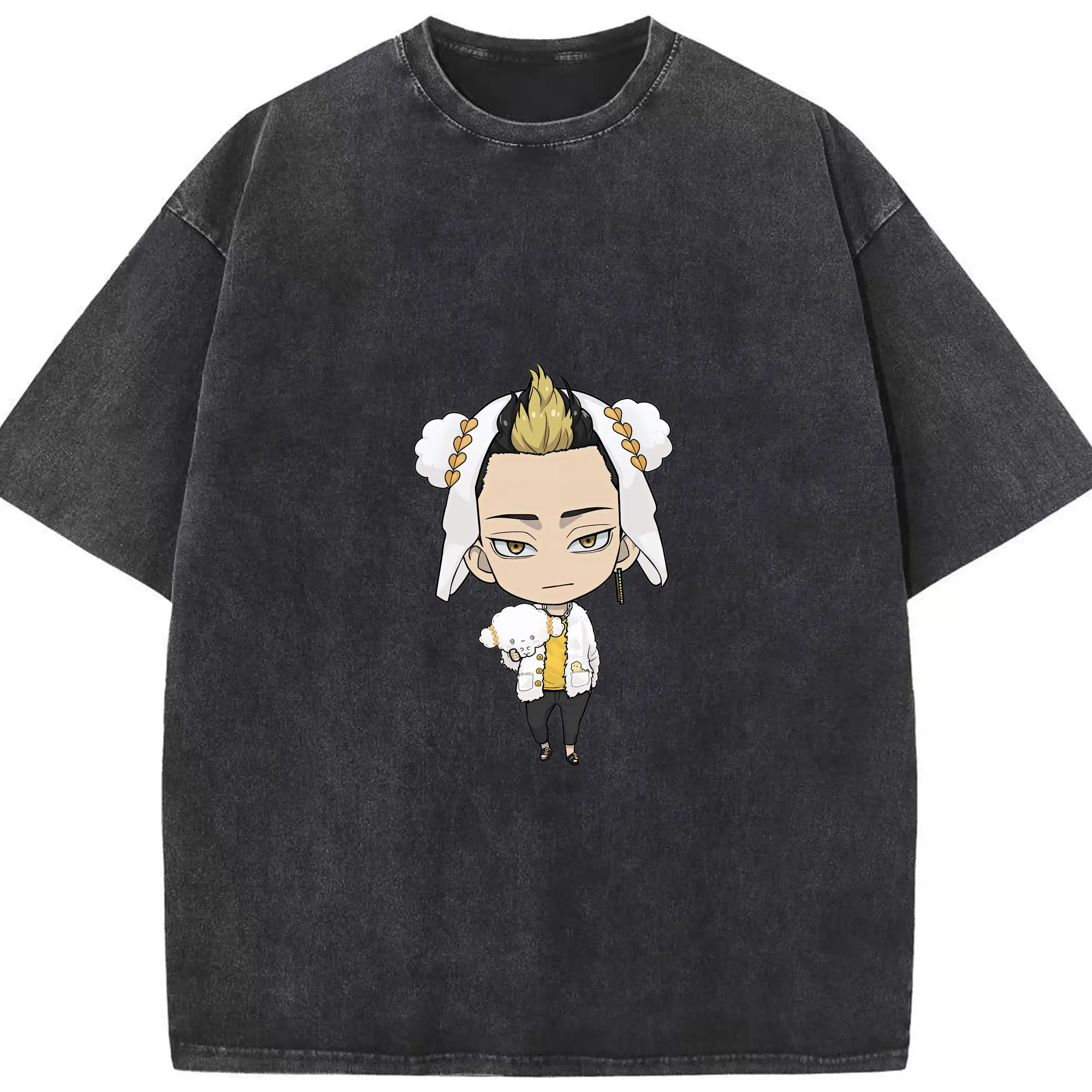 東京リベンジャーズ グッズ,半間修二 - 綿100％ ヴィンテージ風 半袖Tシャツ ・ フロントプリント ・ 柔らか肌触り ・ 通気性 快適 ・ スポーツ カジュアル 外出用