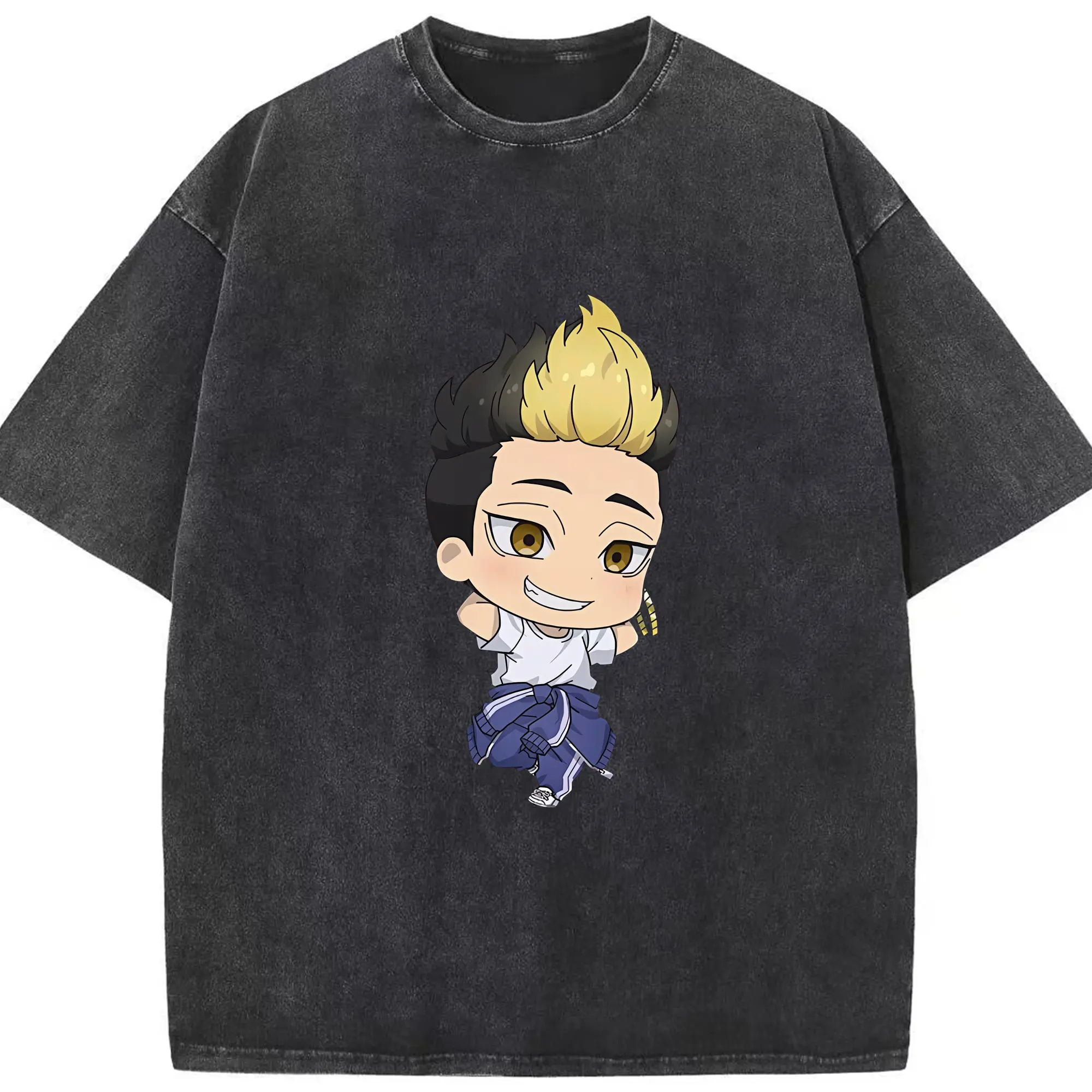 東京リベンジャーズ グッズ,半間修二 - 綿100％ ヴィンテージ風 半袖Tシャツ ・ フロントプリント ・ 柔らか肌触り ・ 通気性 快適 ・ スポーツ カジュアル 外出用