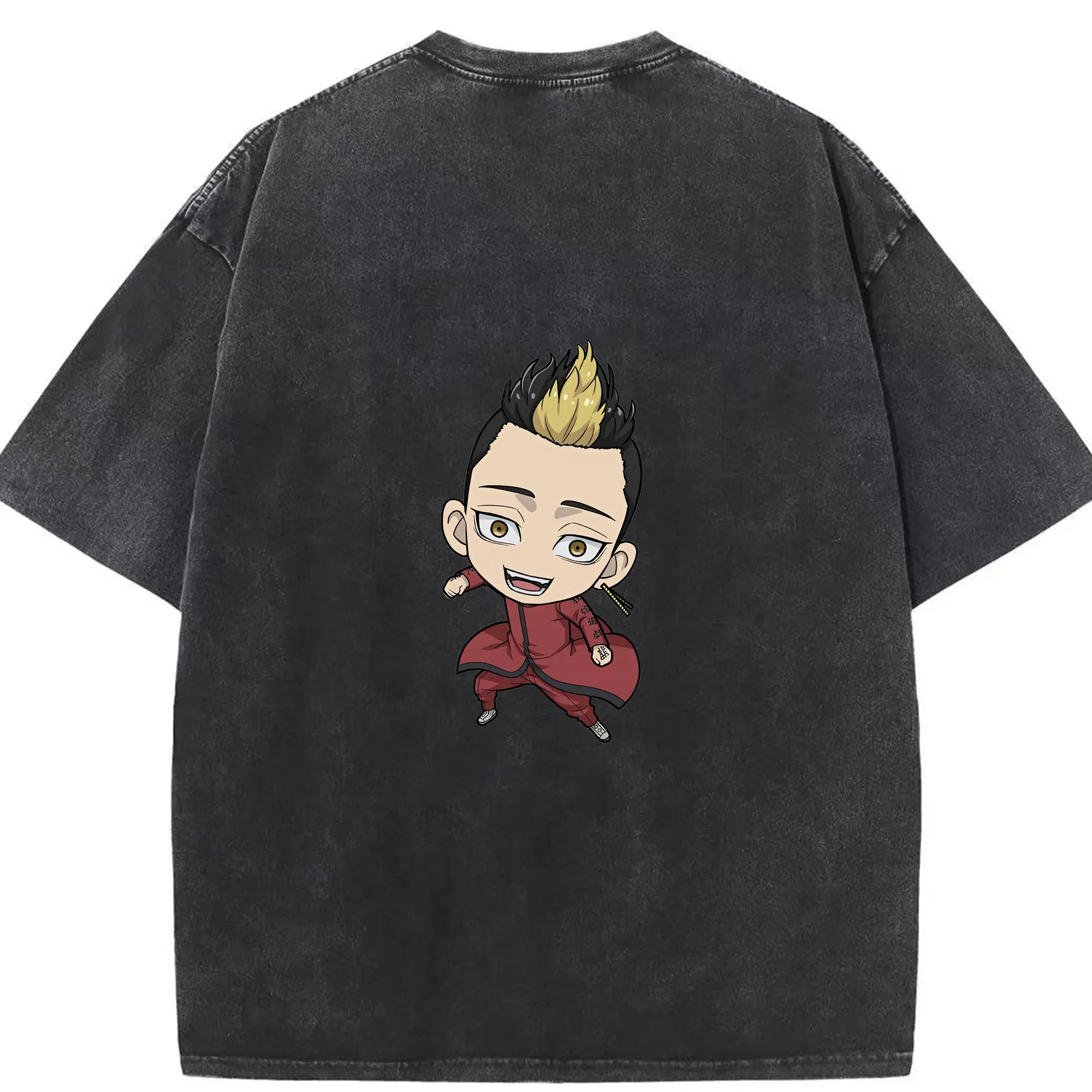 東京リベンジャーズ グッズ,半間修二 - 綿100％ ヴィンテージ風 半袖Tシャツ ・ 背面プリント ・ 柔らか肌触り ・ 通気性 快適 ・ スポーツ カジュアル 外出用