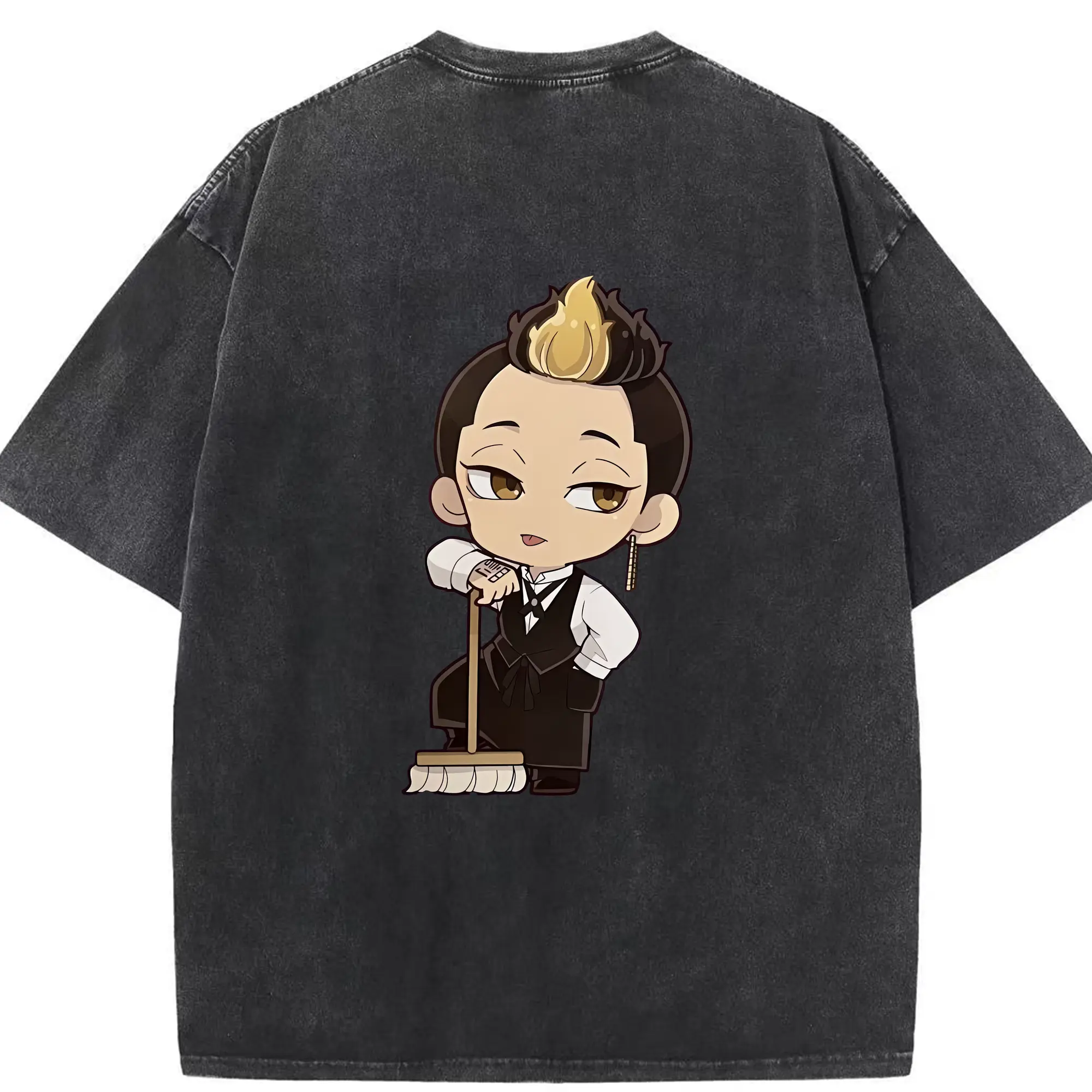 東京リベンジャーズ グッズ,半間修二 - 綿100％ ヴィンテージ風 半袖Tシャツ ・ 背面プリント ・ 柔らか肌触り ・ 通気性 快適 ・ スポーツ カジュアル 外出用