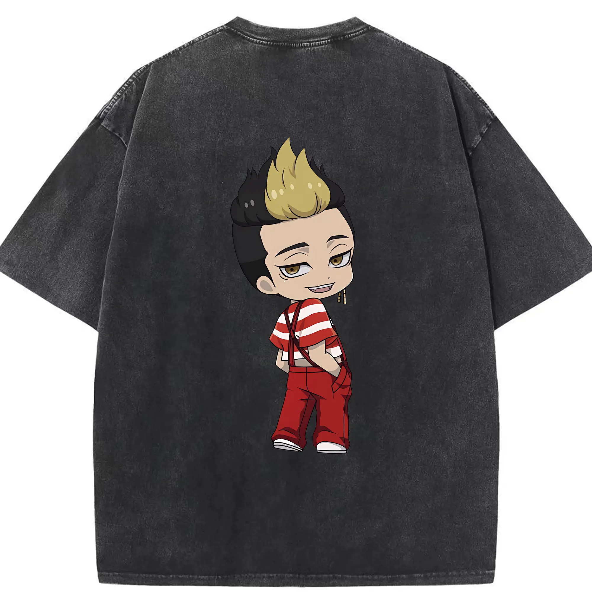 東京リベンジャーズ グッズ,半間修二 - 綿100％ ヴィンテージ風 半袖Tシャツ ・ 背面プリント ・ 柔らか肌触り ・ 通気性 快適 ・ スポーツ カジュアル 外出用