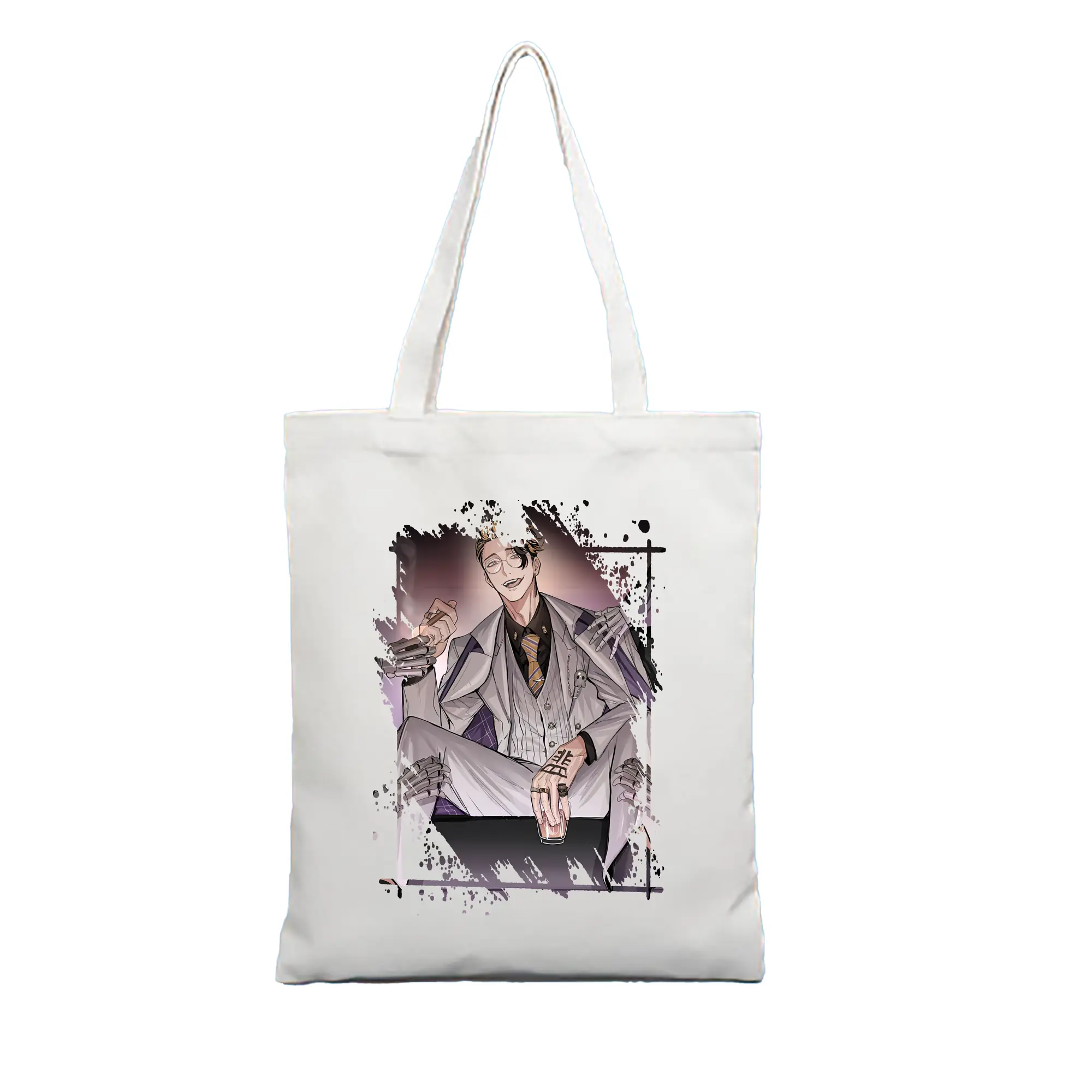 東京リベンジャーズ グッズ,半間修二 - 縦型キャンバス手提げバッグ（トートバッグ） ・ キャンバス素材 ・ ショッピング用 ・ 軽量 丈夫 お手入れ簡単