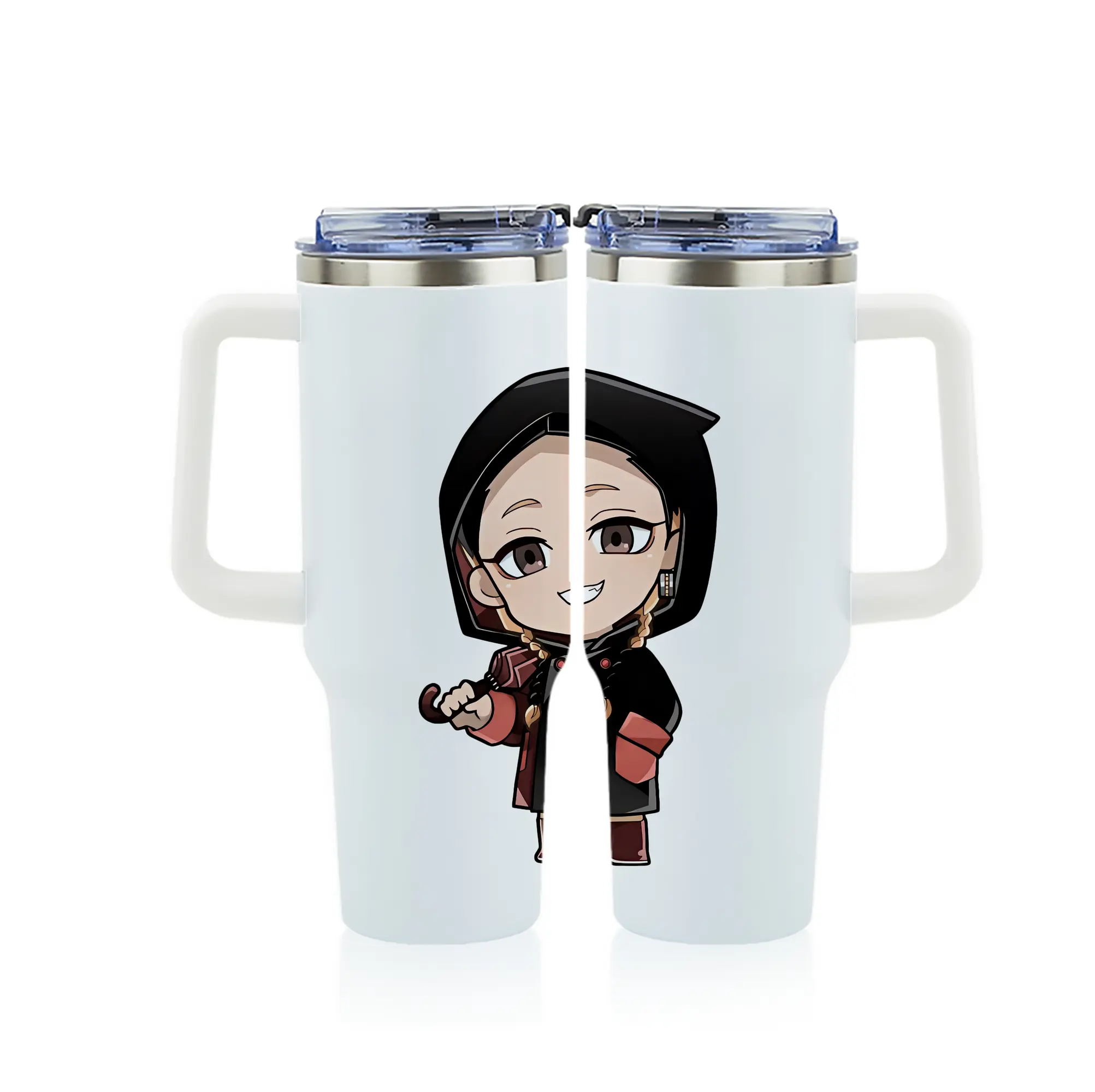 東京リベンジャーズ グッズ,灰谷蘭 - 1200mL フルプリント車用タンブラー ・ 304ステンレス 内側 ・ 201ステンレス 外側 ・ 保温 保冷 ・ 通勤 ドライブ アウトドア用