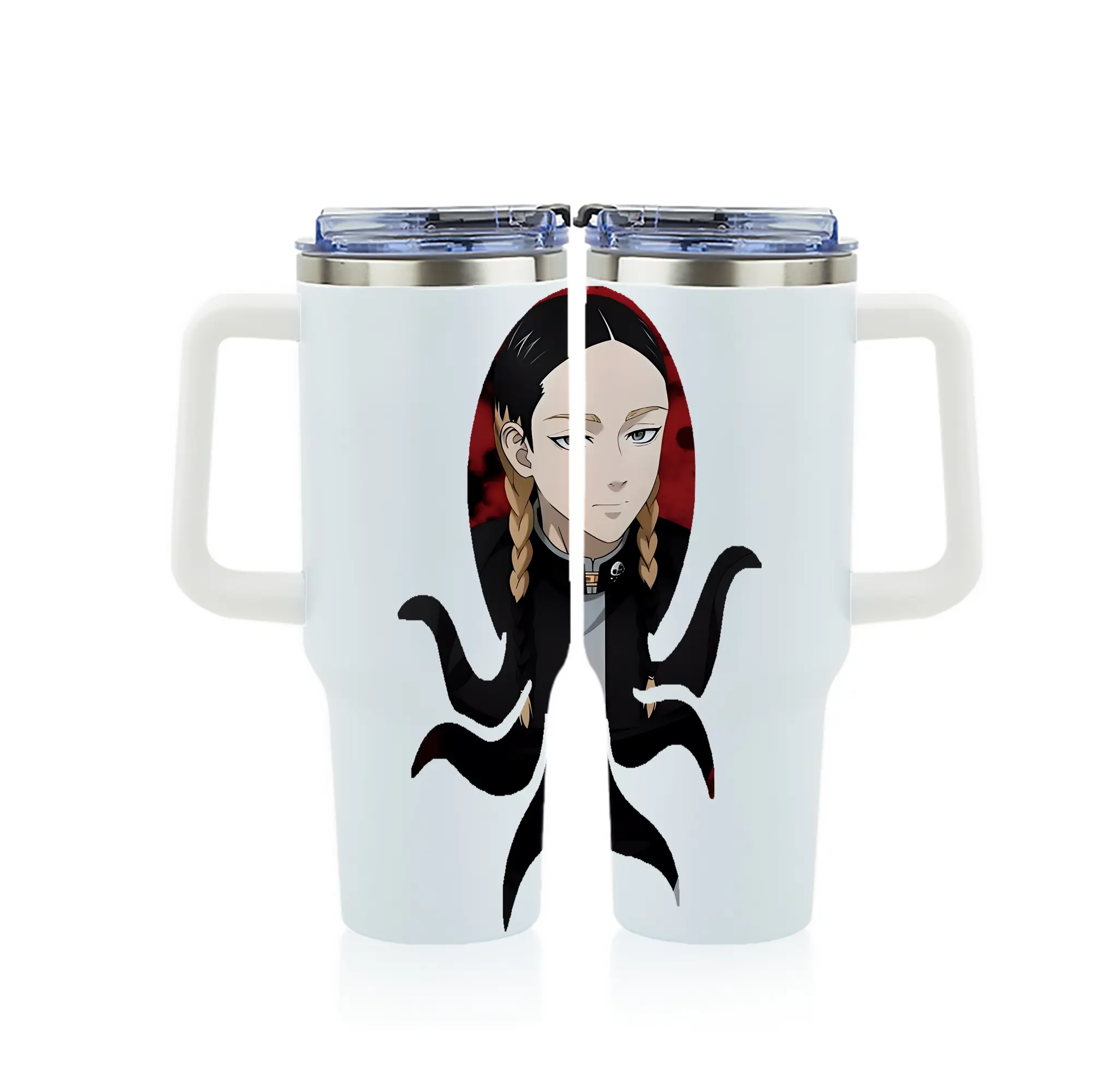 東京リベンジャーズ グッズ,灰谷蘭 - 1200mL フルプリント車用タンブラー ・ 304ステンレス 内側 ・ 201ステンレス 外側 ・ 保温 保冷 ・ 通勤 ドライブ アウトドア用