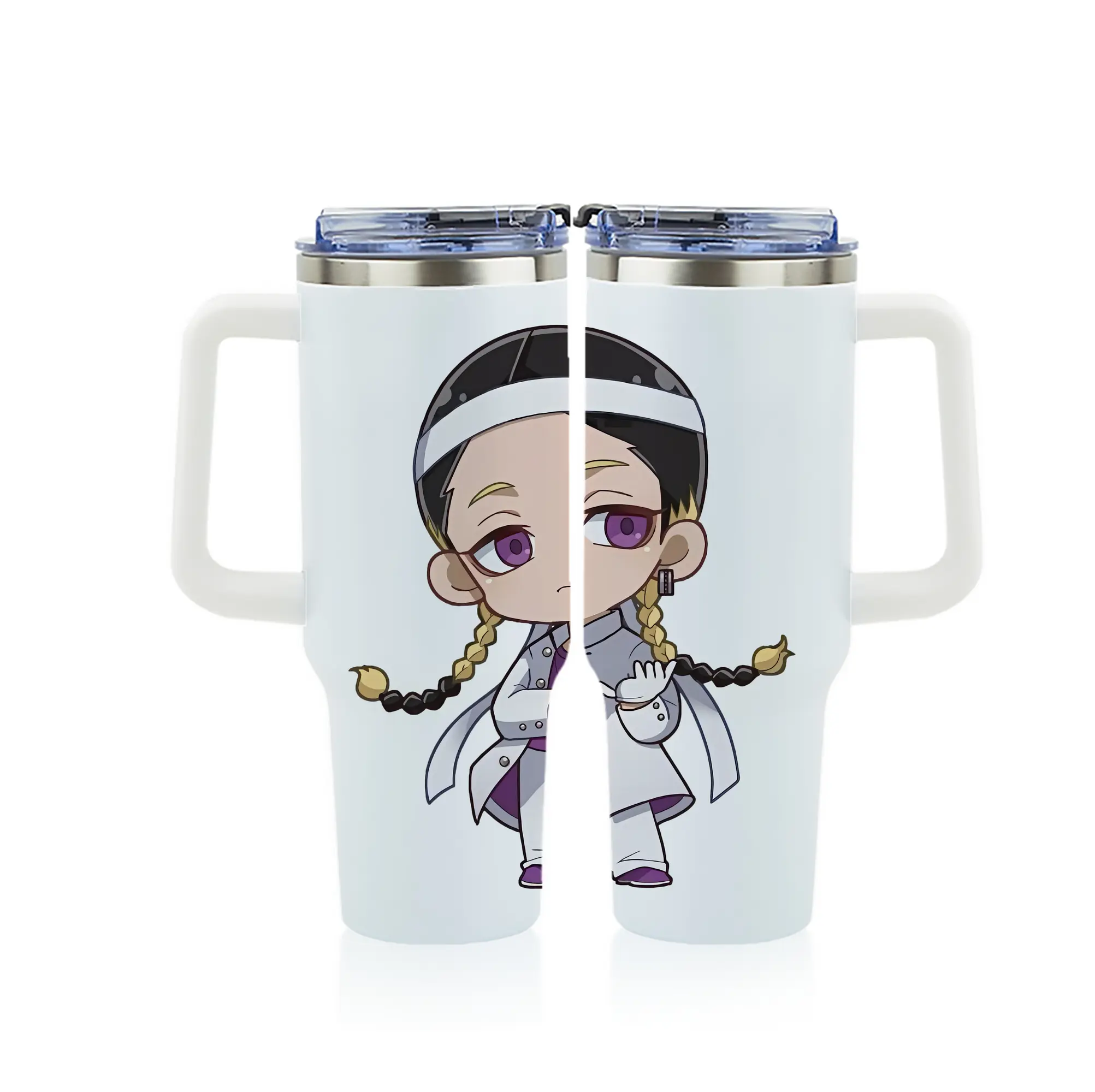 東京リベンジャーズ グッズ,灰谷蘭 - 1200mL フルプリント車用タンブラー ・ 304ステンレス 内側 ・ 201ステンレス 外側 ・ 保温 保冷 ・ 通勤 ドライブ アウトドア用