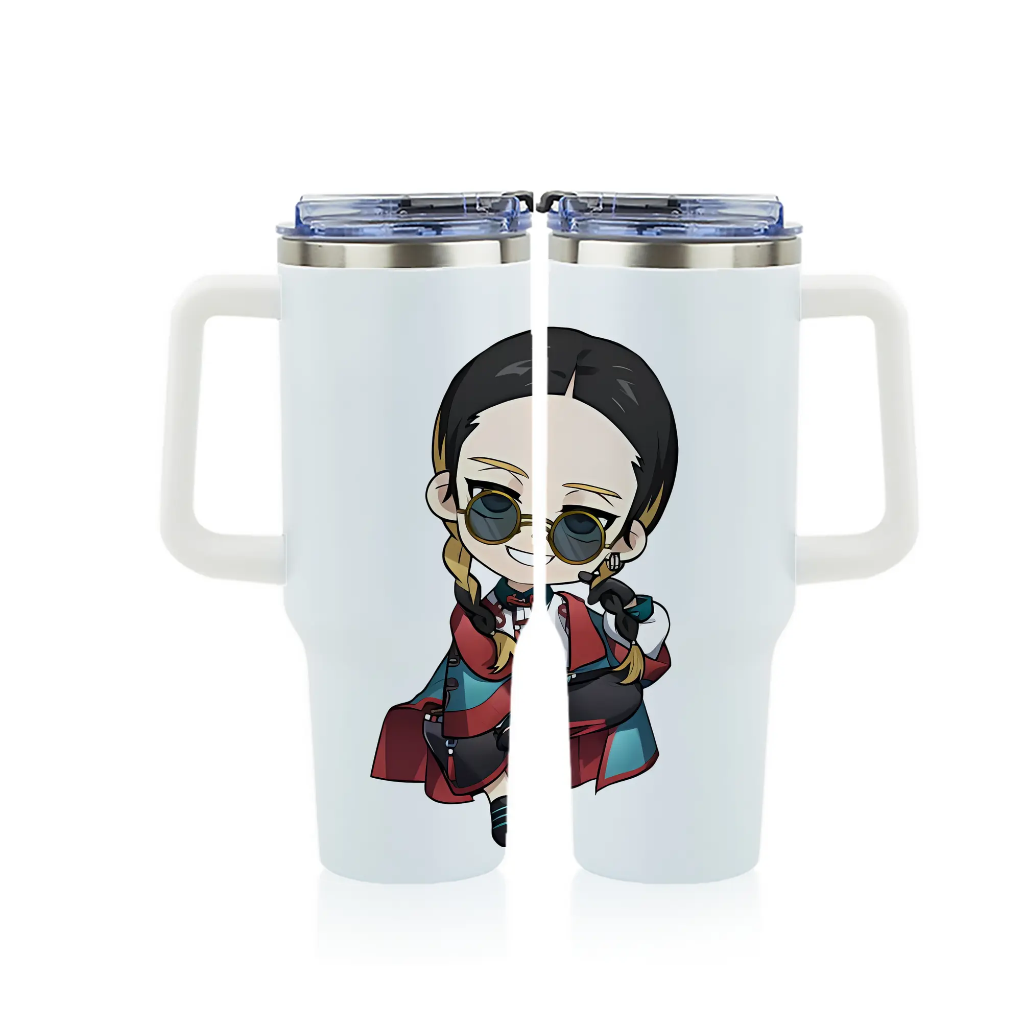 東京リベンジャーズ グッズ,灰谷蘭 - 1200mL フルプリント車用タンブラー ・ 304ステンレス 内側 ・ 201ステンレス 外側 ・ 保温 保冷 ・ 通勤 ドライブ アウトドア用