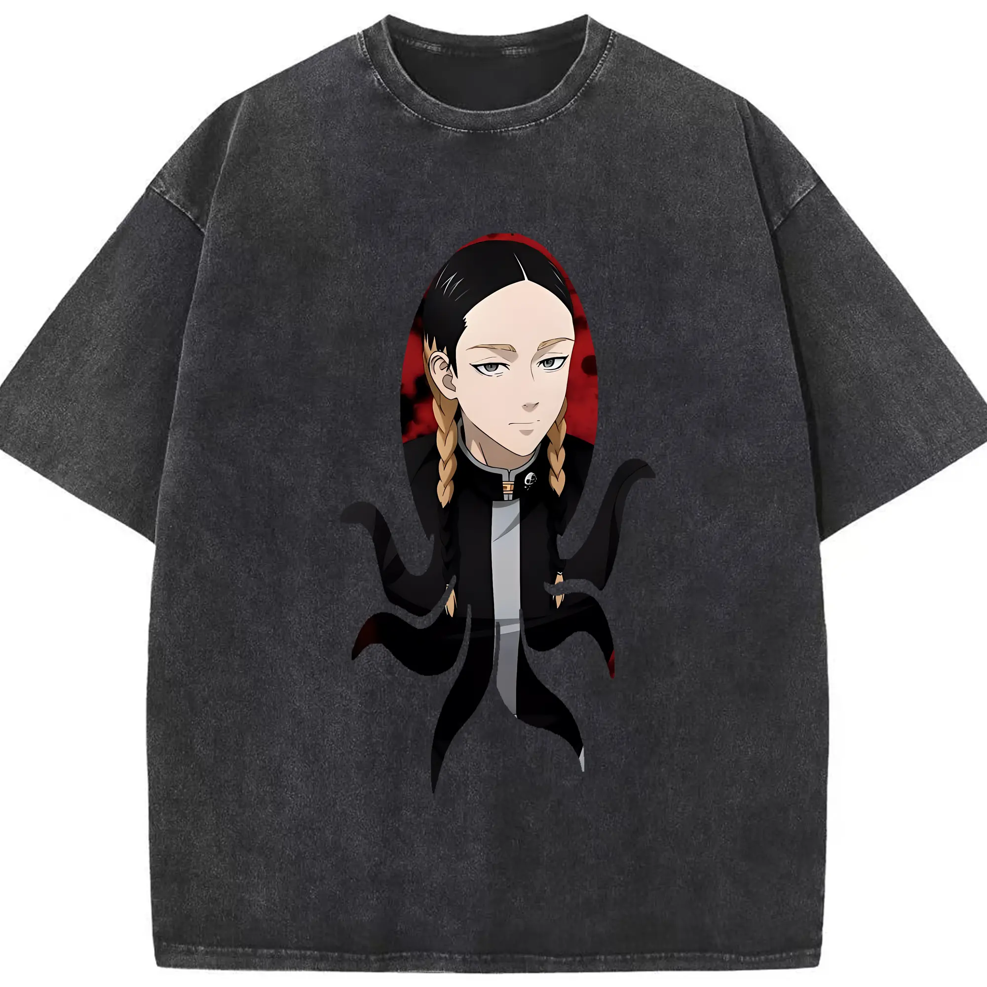 東京リベンジャーズ グッズ,灰谷蘭 - 綿100％ ヴィンテージ風 半袖Tシャツ ・ フロントプリント ・ 柔らか肌触り ・ 通気性 快適 ・ スポーツ カジュアル 外出用