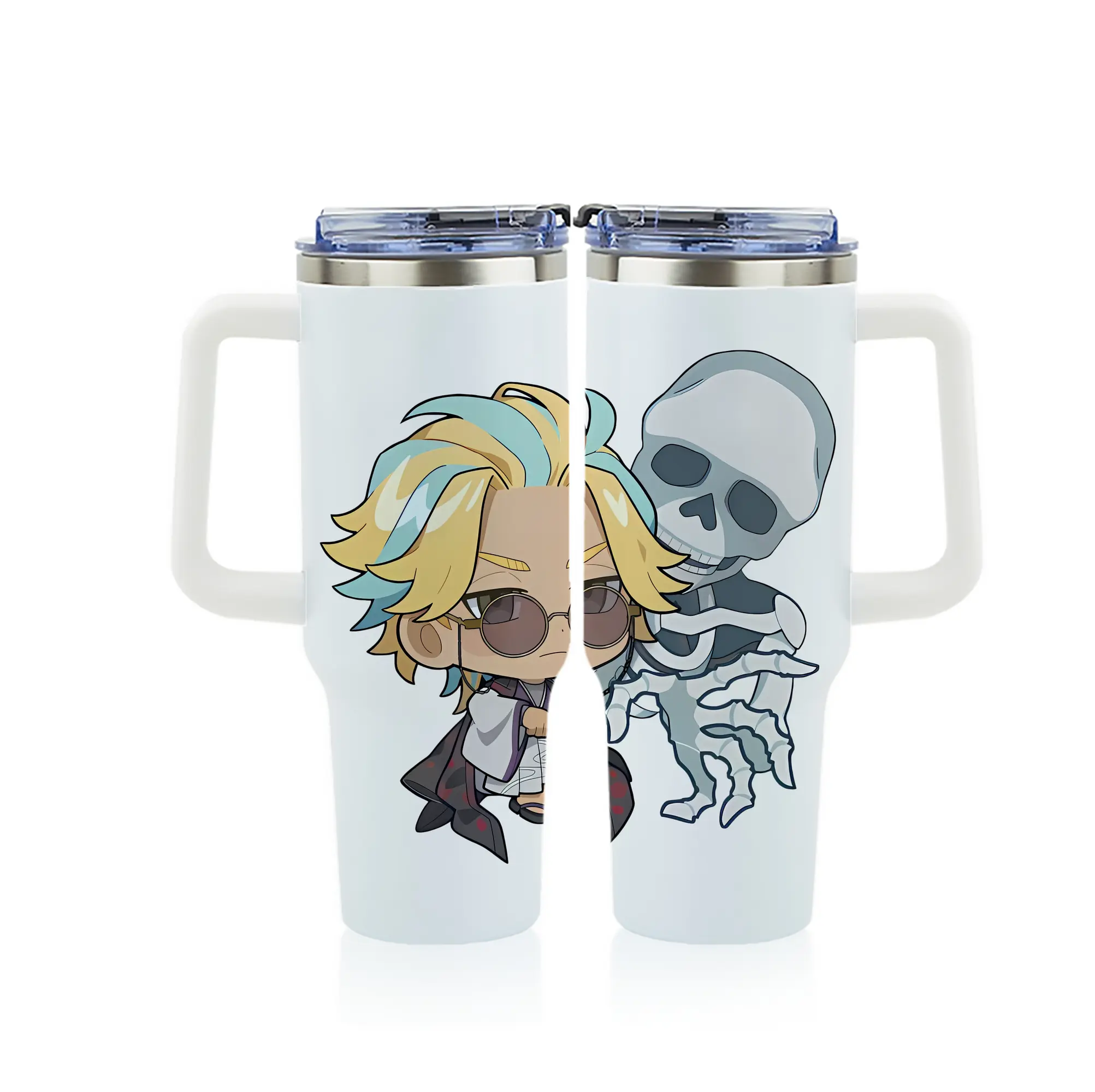 東京リベンジャーズ グッズ,灰谷竜胆 - 1200mL フルプリント車用タンブラー ・ 304ステンレス 内側 ・ 201ステンレス 外側 ・ 保温 保冷 ・ 通勤 ドライブ アウトドア用