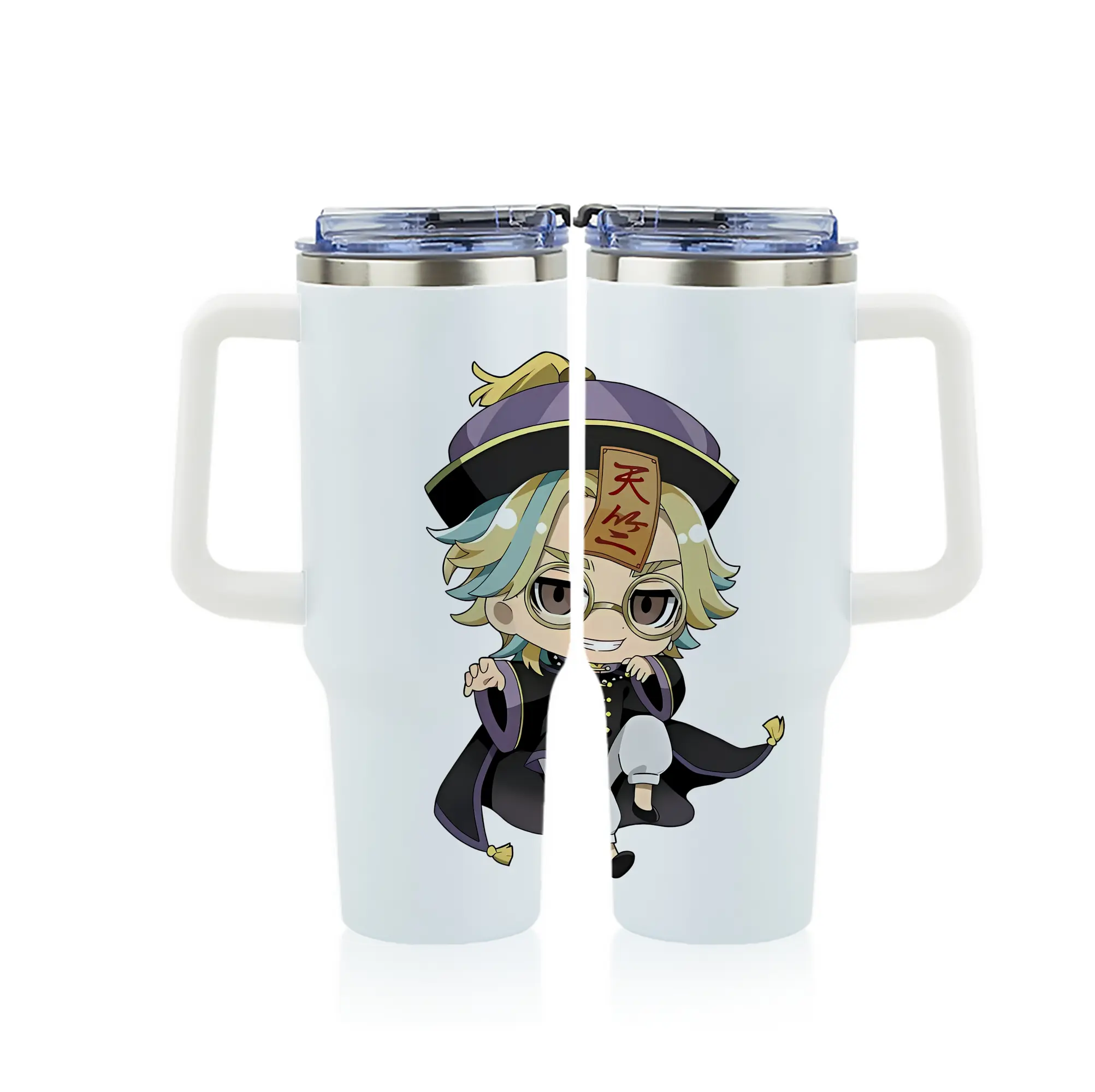 東京リベンジャーズ グッズ,灰谷竜胆 - 1200mL フルプリント車用タンブラー ・ 304ステンレス 内側 ・ 201ステンレス 外側 ・ 保温 保冷 ・ 通勤 ドライブ アウトドア用