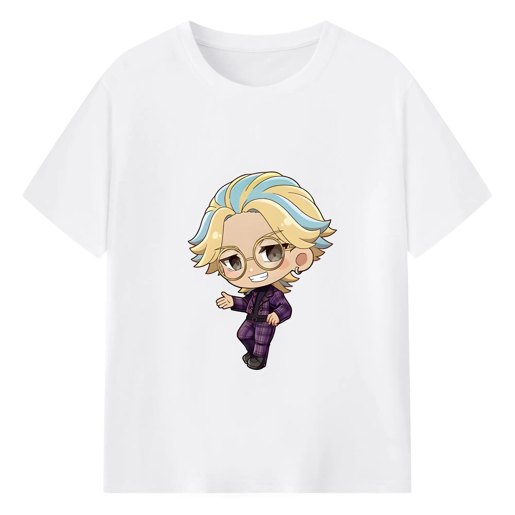 東京リベンジャーズ グッズ,灰谷竜胆 - 綿100％ 半袖Tシャツ ・ フロントプリント ・ 快適 通気性 ・ 日常使い 散歩 スポーツ用