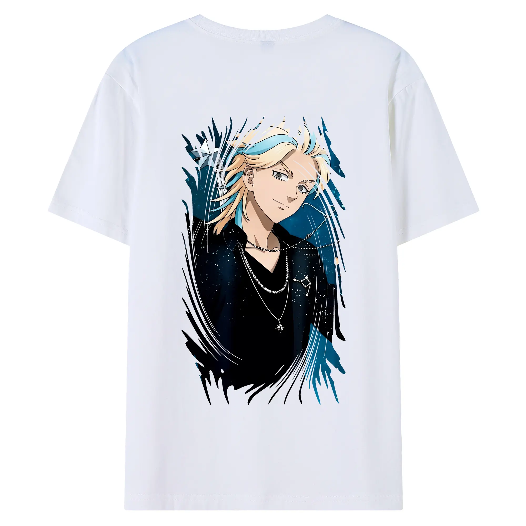 東京リベンジャーズ グッズ,灰谷竜胆 - 綿100％ 半袖Tシャツ ・ バックプリント ・ 快適 通気性 ・ 日常使い 散歩 スポーツ用