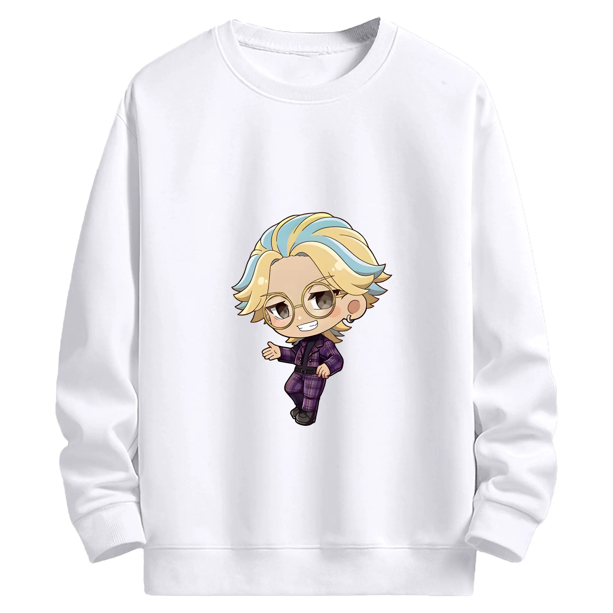 東京リベンジャーズ グッズ,灰谷竜胆 - 高品質 クルーネック スウェット ・ コットン59％ ポリエステル41％ ・ ユニセックス 長袖 トレーナー ・ カジュアル デイリー スポーツ 散歩用