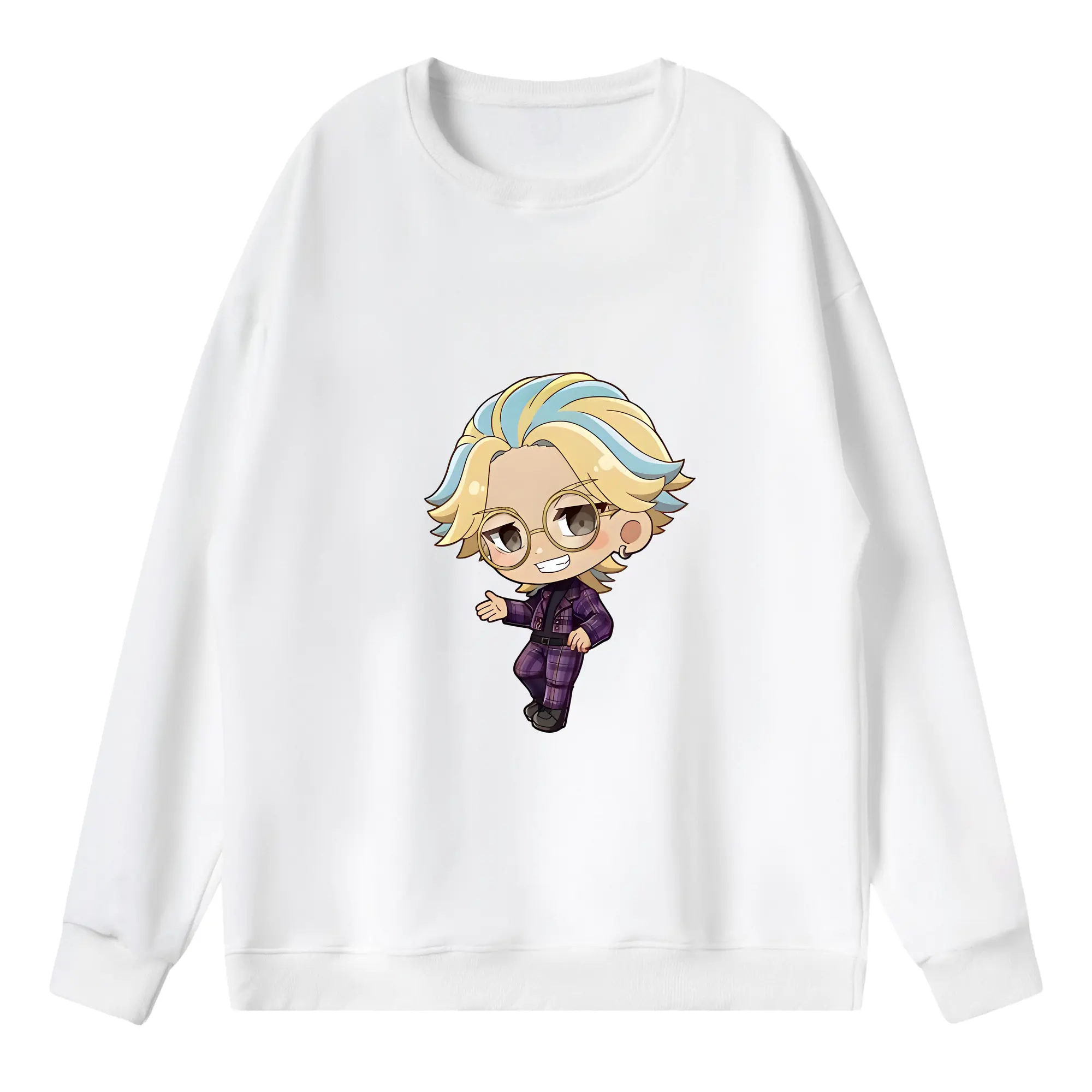 東京リベンジャーズ グッズ,灰谷竜胆 - 薄手 クルーネック スウェット 裏毛260g · ポリエステル 春秋向け カジュアル 男女兼用 · トレーナー デイリー スポーツ 散歩に最適