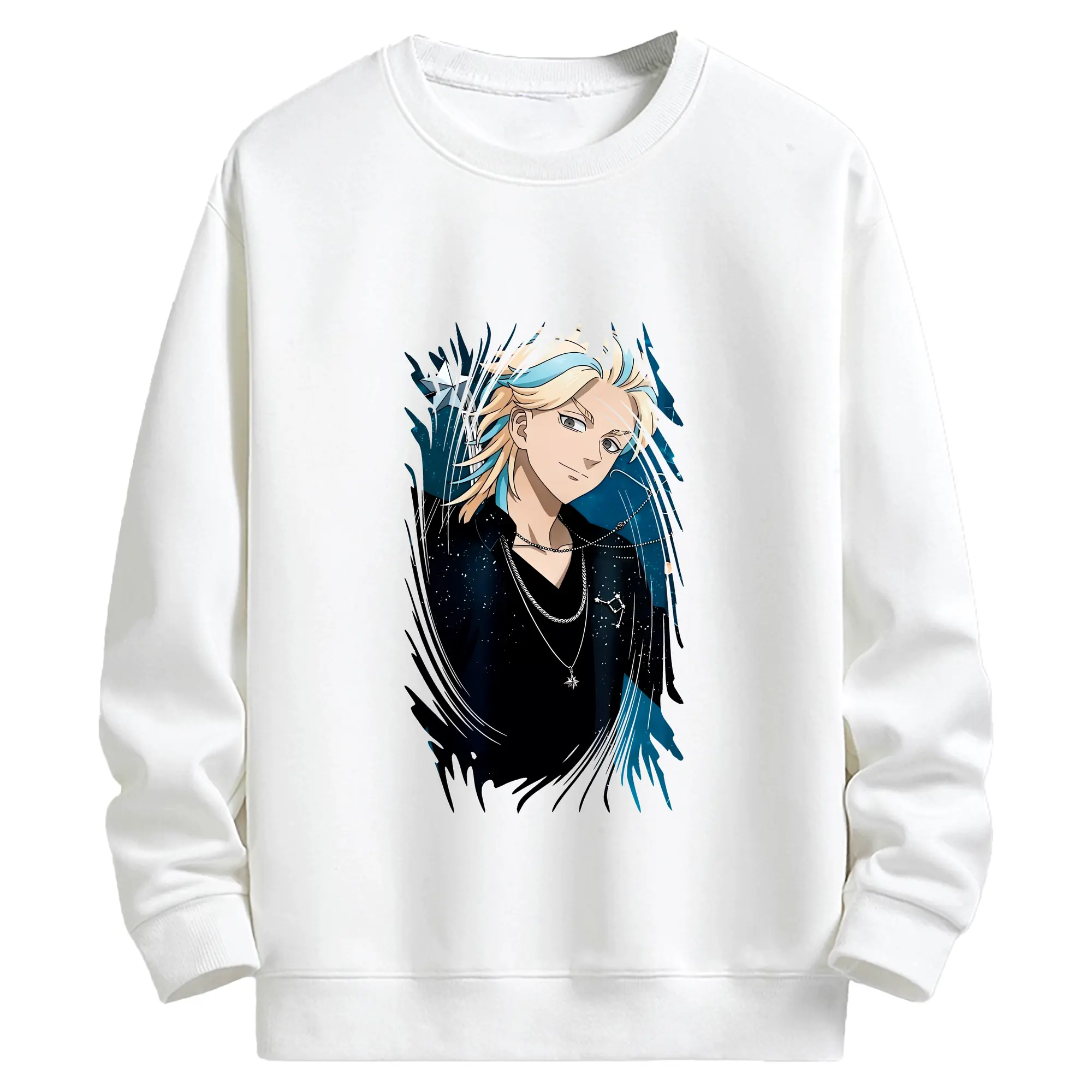 東京リベンジャーズ グッズ,灰谷竜胆 - キッズ クルーネックスウェットシャツ ・ フロントプリント ・ 綿80％ ポリエステル20％ ・ 快適 通学 スポーツ 日常使い お散歩用