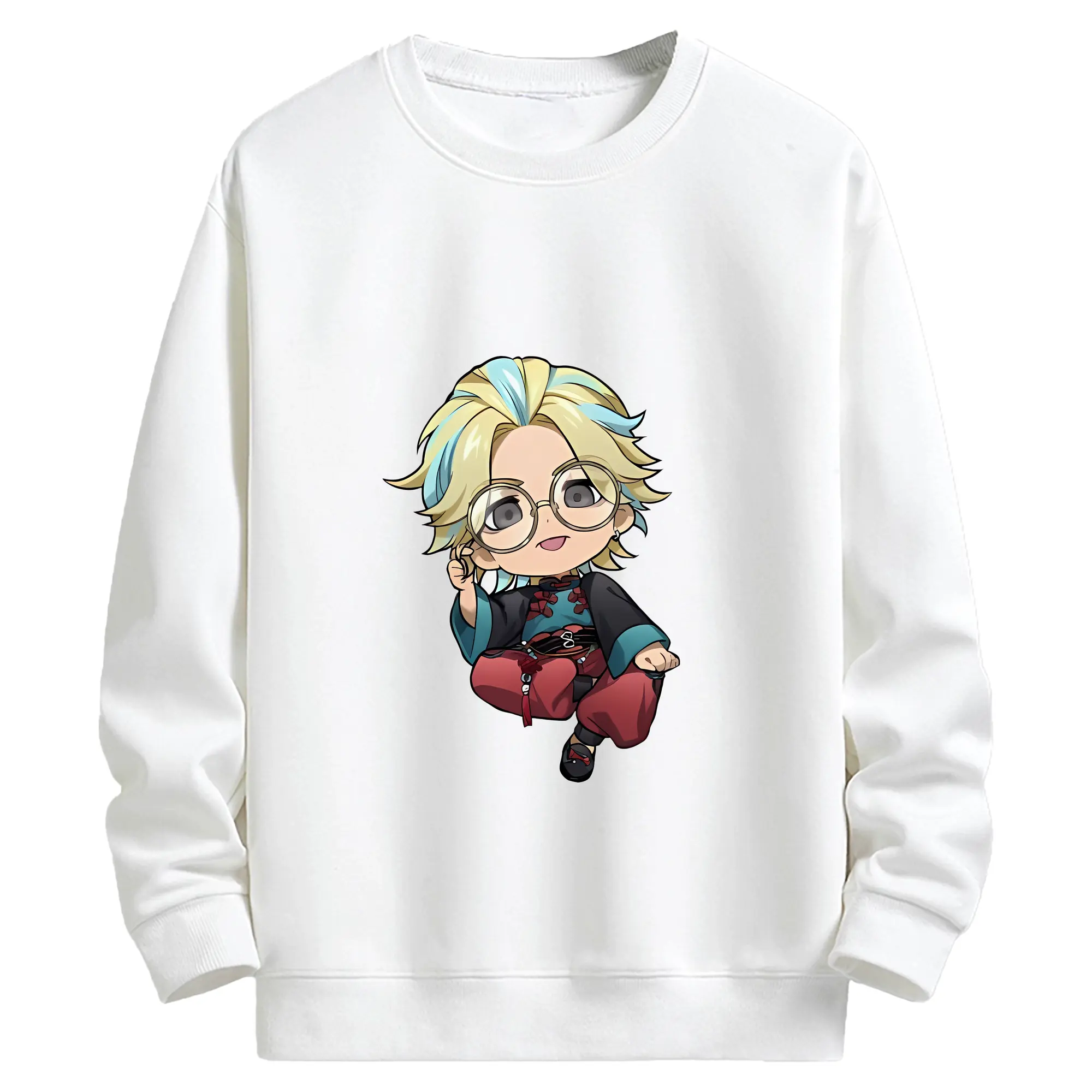 東京リベンジャーズ グッズ,灰谷竜胆 - キッズ クルーネックスウェットシャツ ・ フロントプリント ・ 綿80％ ポリエステル20％ ・ 快適 通学 スポーツ 日常使い お散歩用