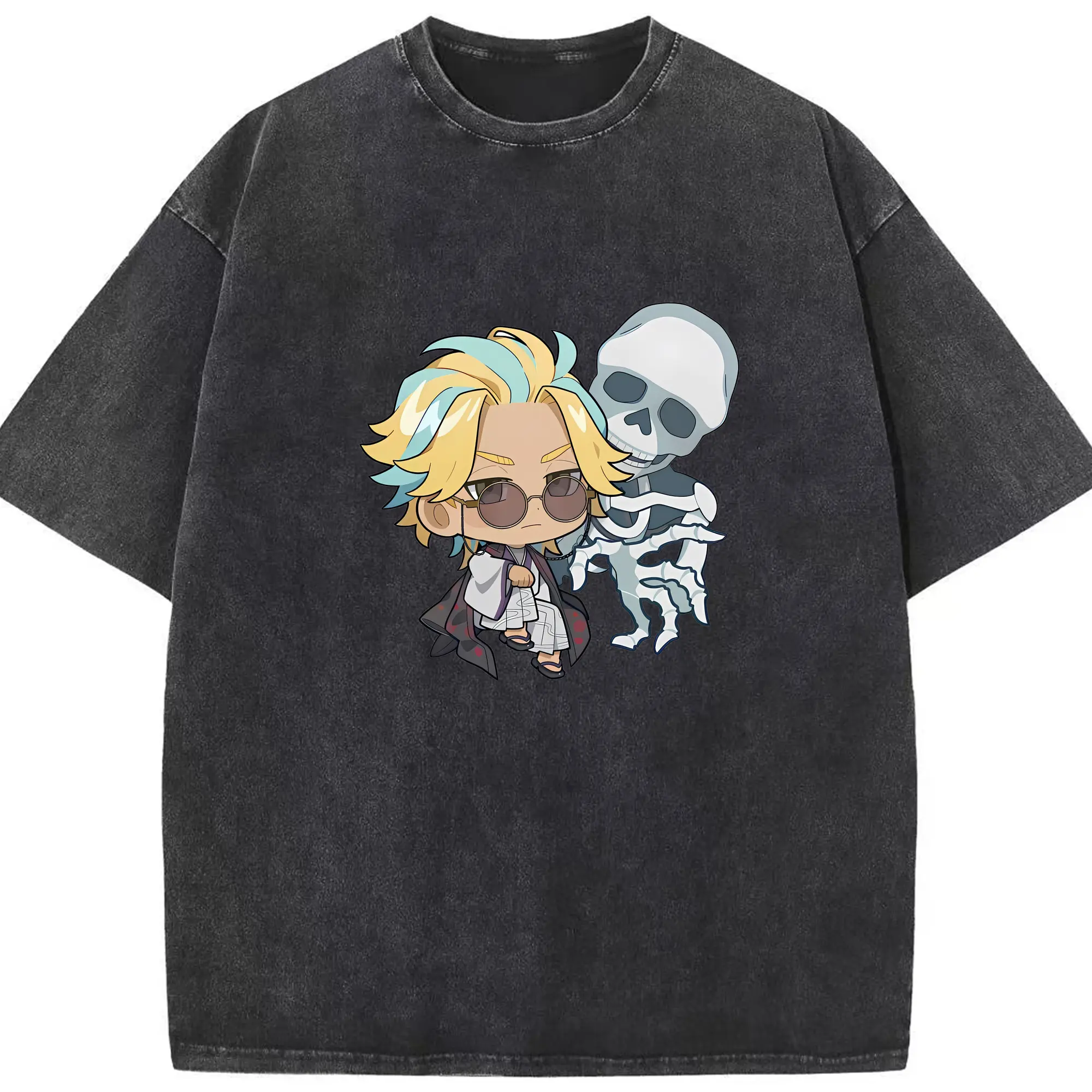 東京リベンジャーズ グッズ,灰谷竜胆 - 綿100％ ヴィンテージ風 半袖Tシャツ ・ フロントプリント ・ 柔らか肌触り ・ 通気性 快適 ・ スポーツ カジュアル 外出用