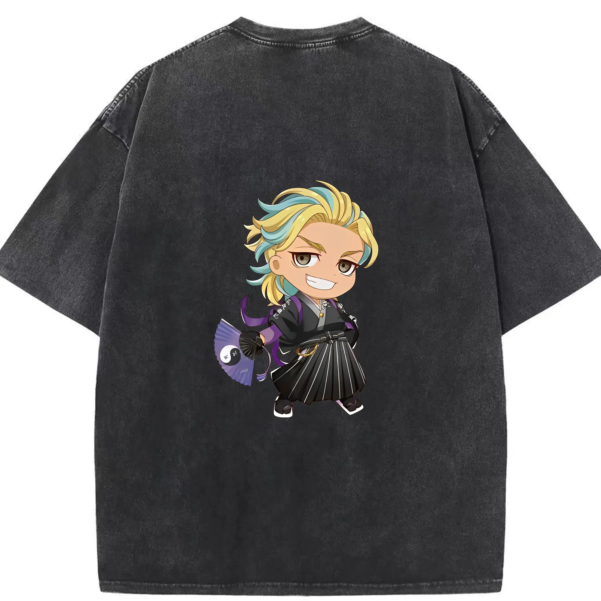 東京リベンジャーズ グッズ,灰谷竜胆 - 綿100％ ヴィンテージ風 半袖Tシャツ ・ 背面プリント ・ 柔らか肌触り ・ 通気性 快適 ・ スポーツ カジュアル 外出用