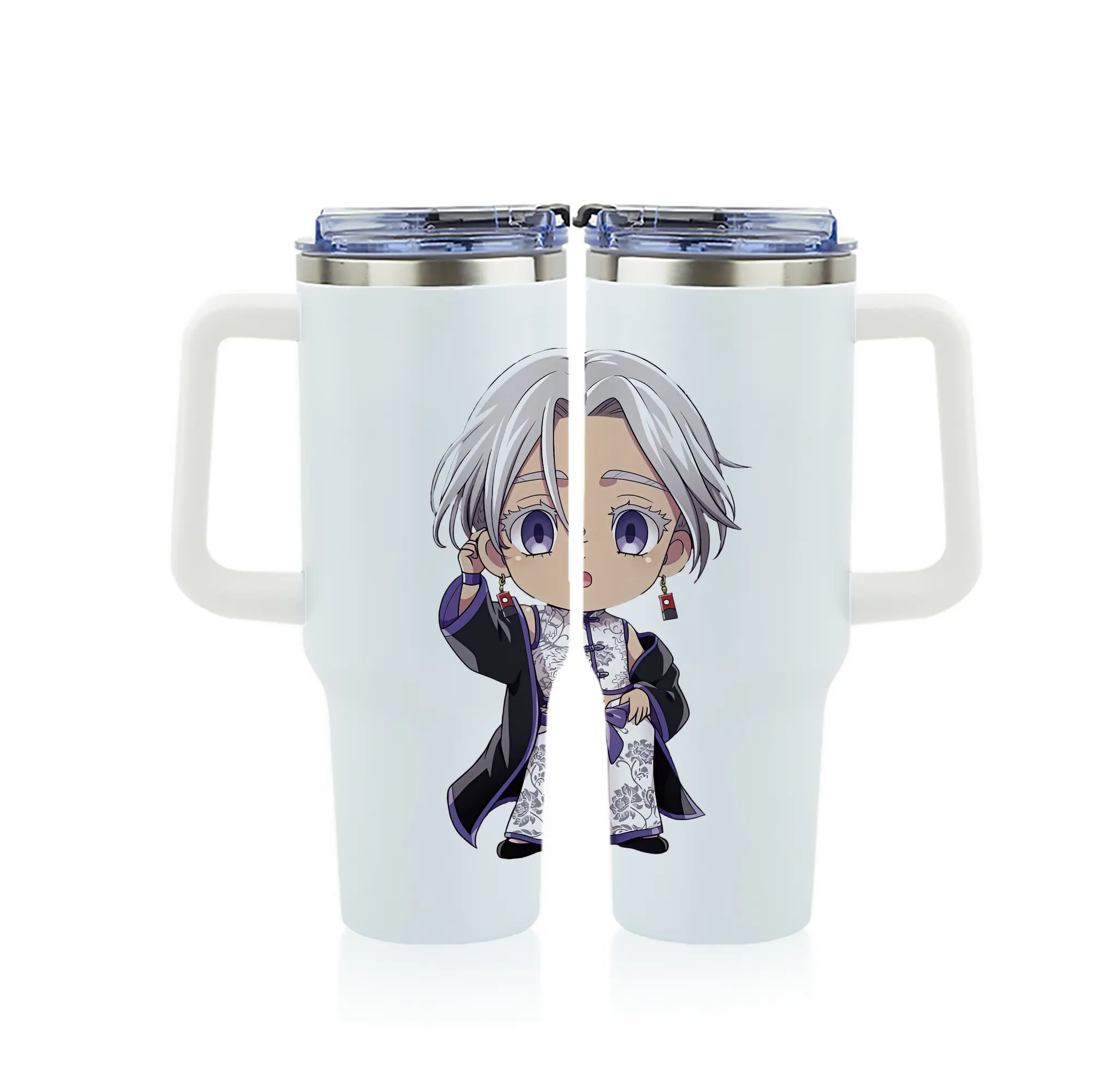 東京リベンジャーズ グッズ,黒川イザナ - 1200mL フルプリント車用タンブラー ・ 304ステンレス 内側 ・ 201ステンレス 外側 ・ 保温 保冷 ・ 通勤 ドライブ アウトドア用