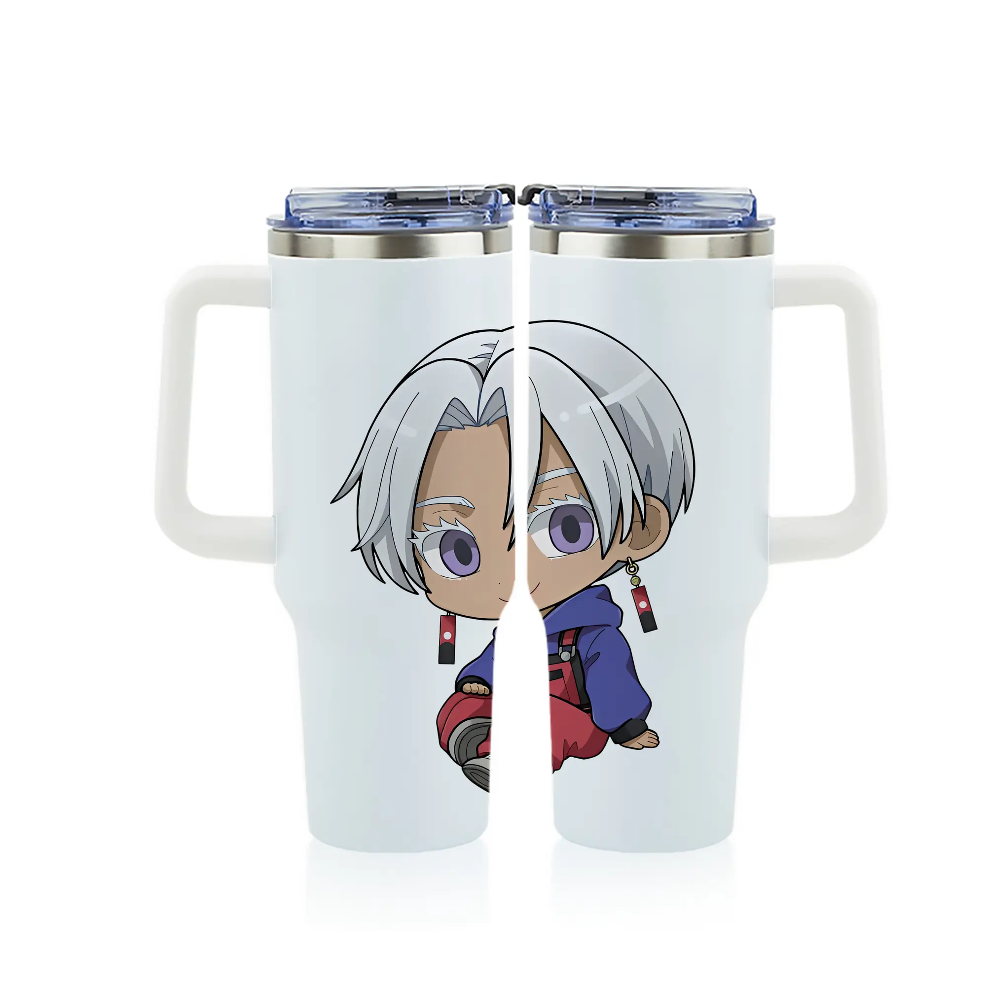 東京リベンジャーズ グッズ,黒川イザナ - 1200mL フルプリント車用タンブラー ・ 304ステンレス 内側 ・ 201ステンレス 外側 ・ 保温 保冷 ・ 通勤 ドライブ アウトドア用