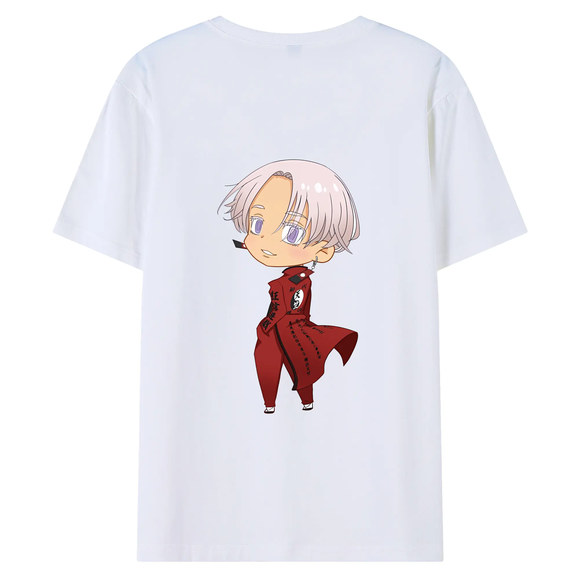 東京リベンジャーズ グッズ,黒川イザナ - 綿100％ 半袖Tシャツ ・ バックプリント ・ 快適 通気性 ・ 日常使い 散歩 スポーツ用