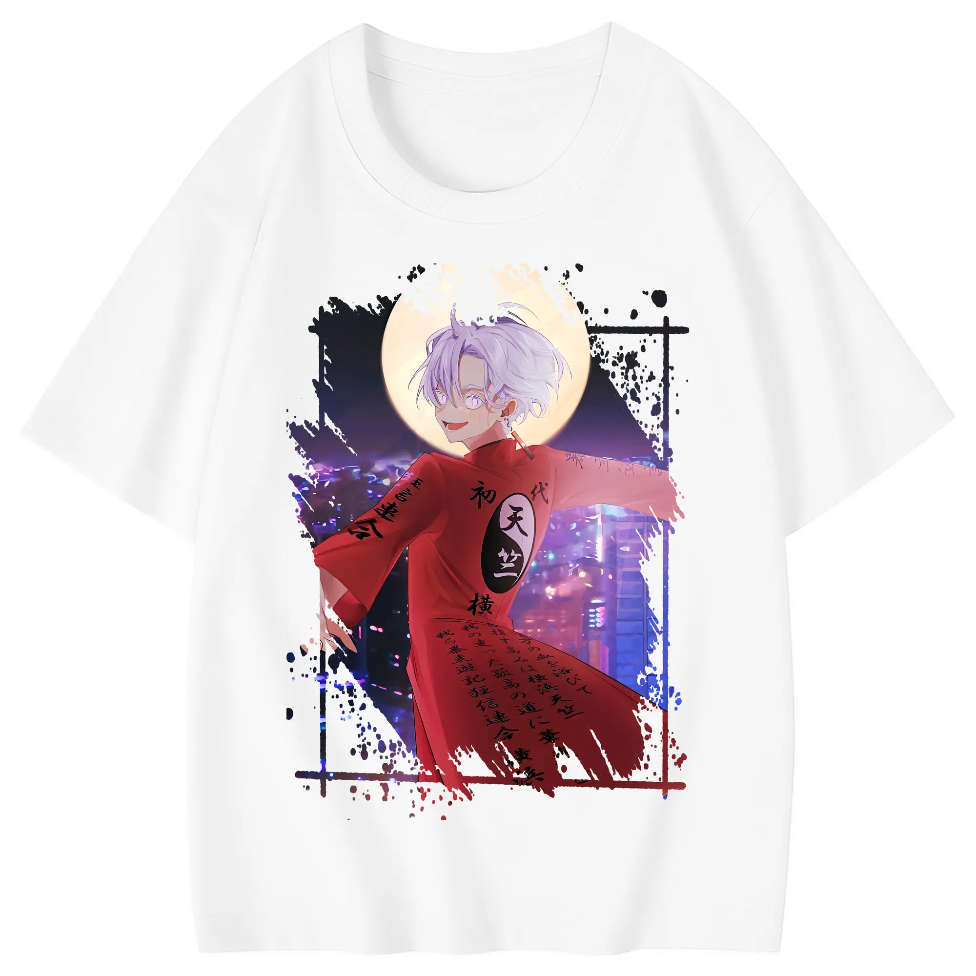 東京リベンジャーズ グッズ,黒川イザナ - 綿100％ キッズTシャツ ・ フロントプリント ・ 快適 通気性 ・ スポーツ カジュアル 散歩用