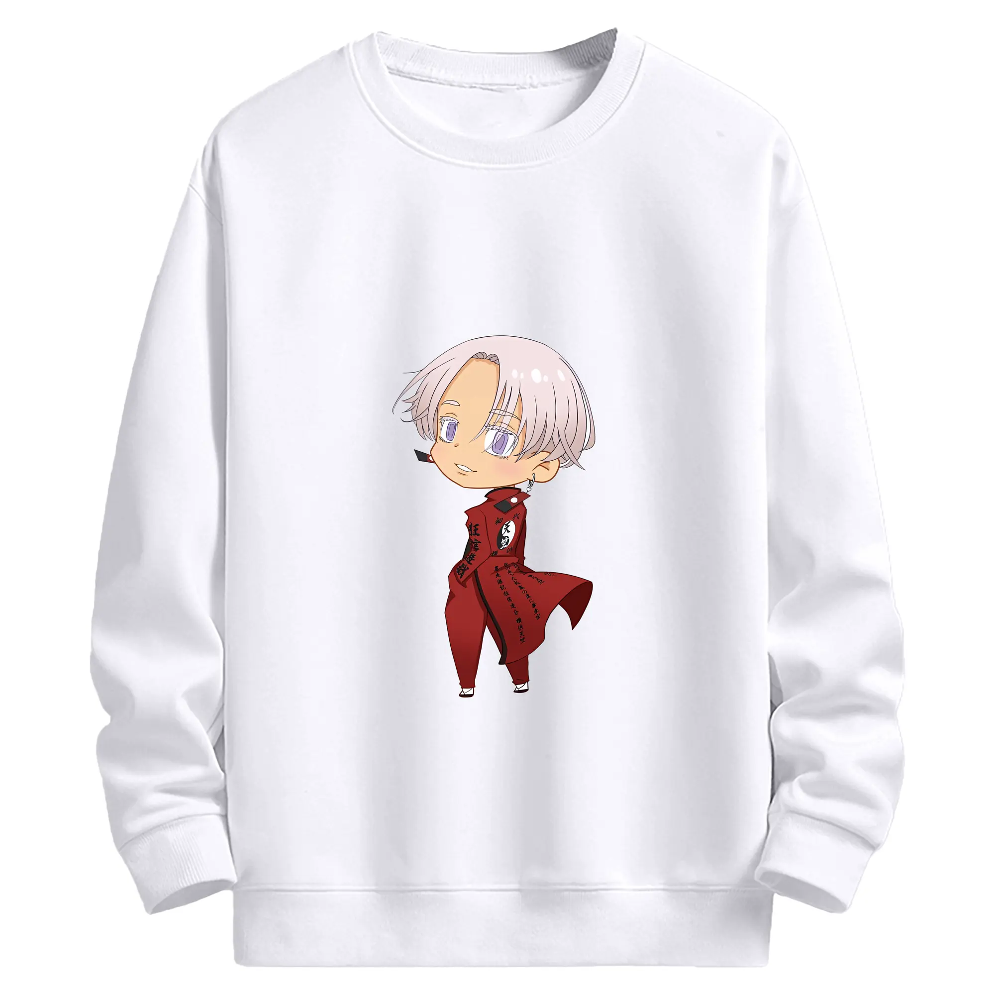 東京リベンジャーズ グッズ,黒川イザナ - 高品質 クルーネック スウェット ・ コットン59％ ポリエステル41％ ・ ユニセックス 長袖 トレーナー ・ カジュアル デイリー スポーツ 散歩用