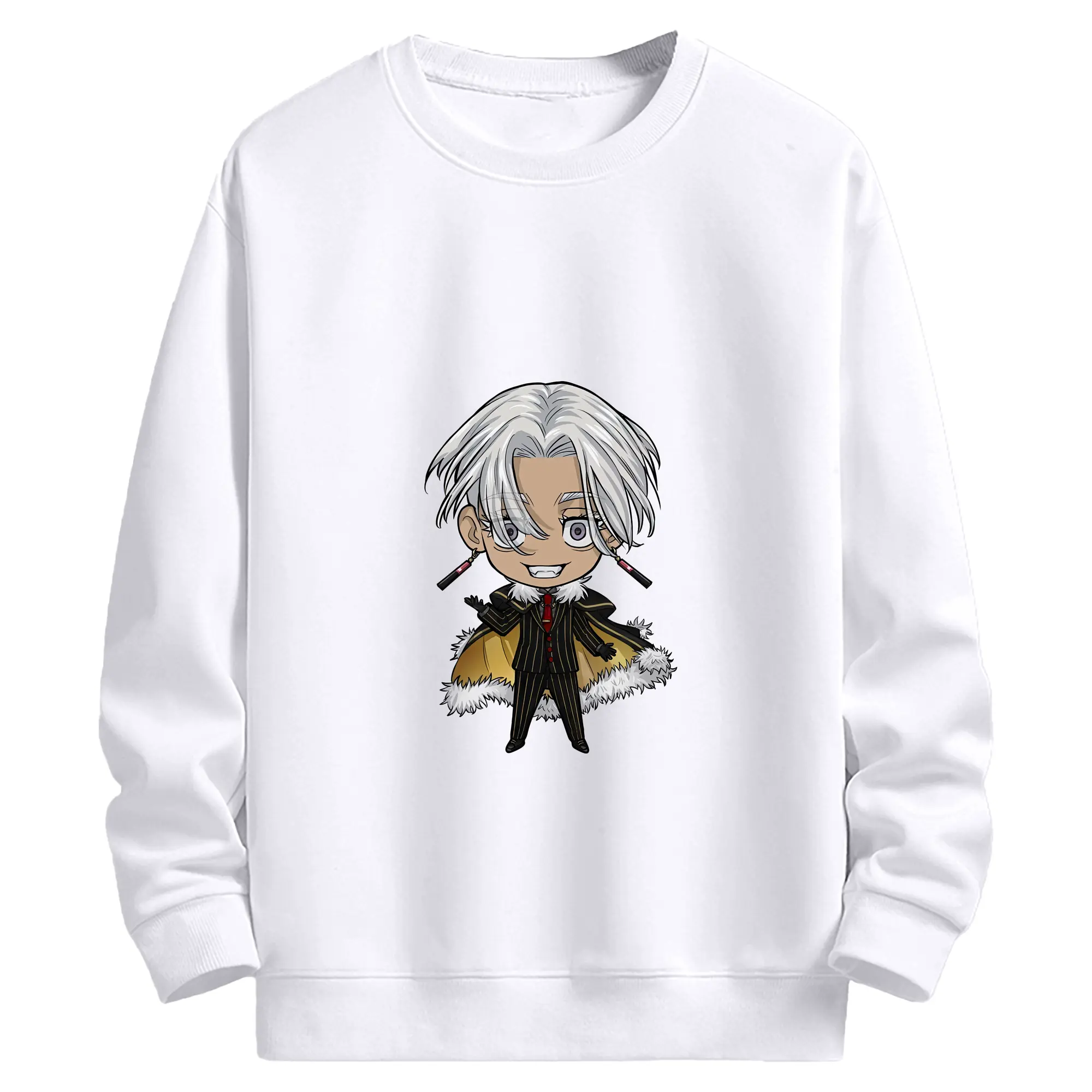 東京リベンジャーズ グッズ,黒川イザナ - 高品質 クルーネック スウェット ・ コットン59％ ポリエステル41％ ・ ユニセックス 長袖 トレーナー ・ カジュアル デイリー スポーツ 散歩用